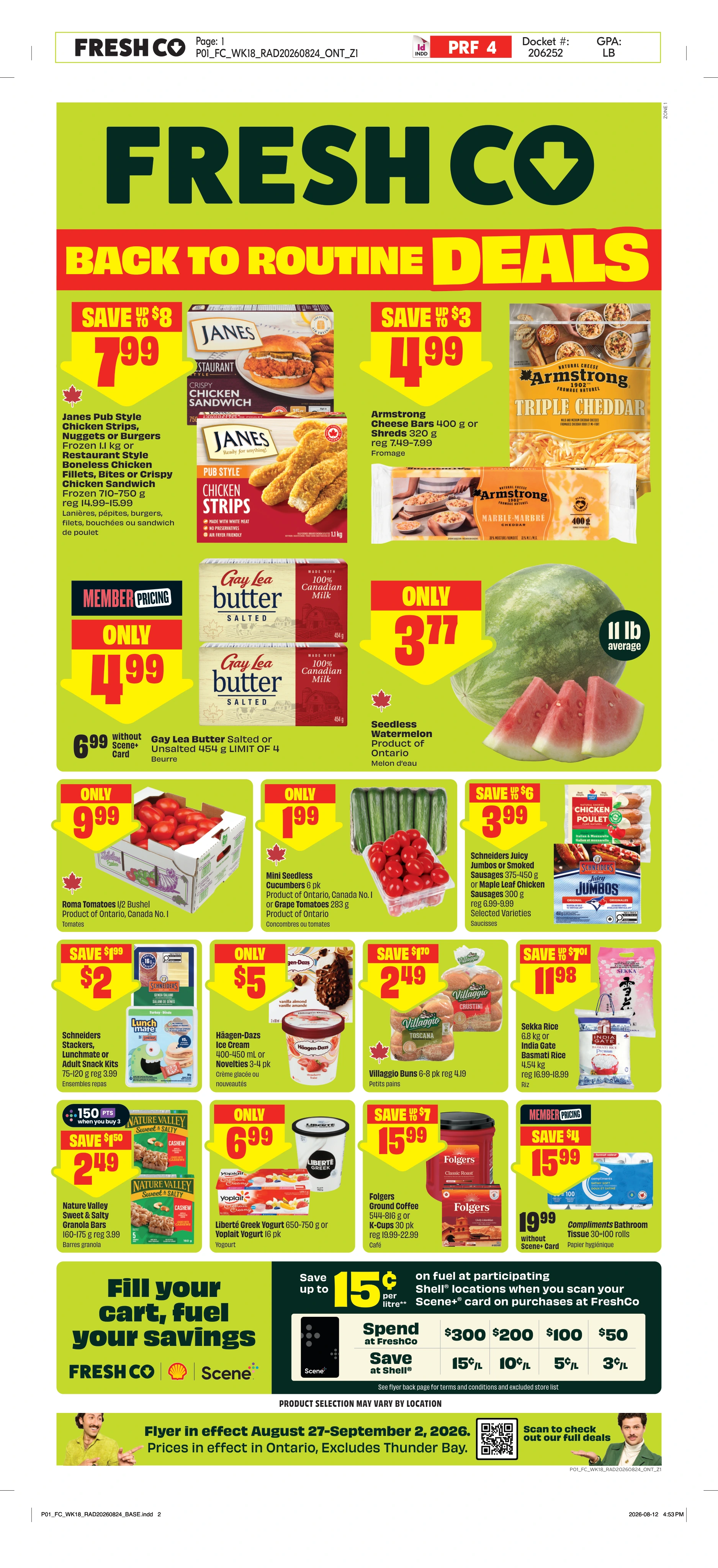 Freshco Ontario Weekly eFlyer 08/27-09/02 - Page 1