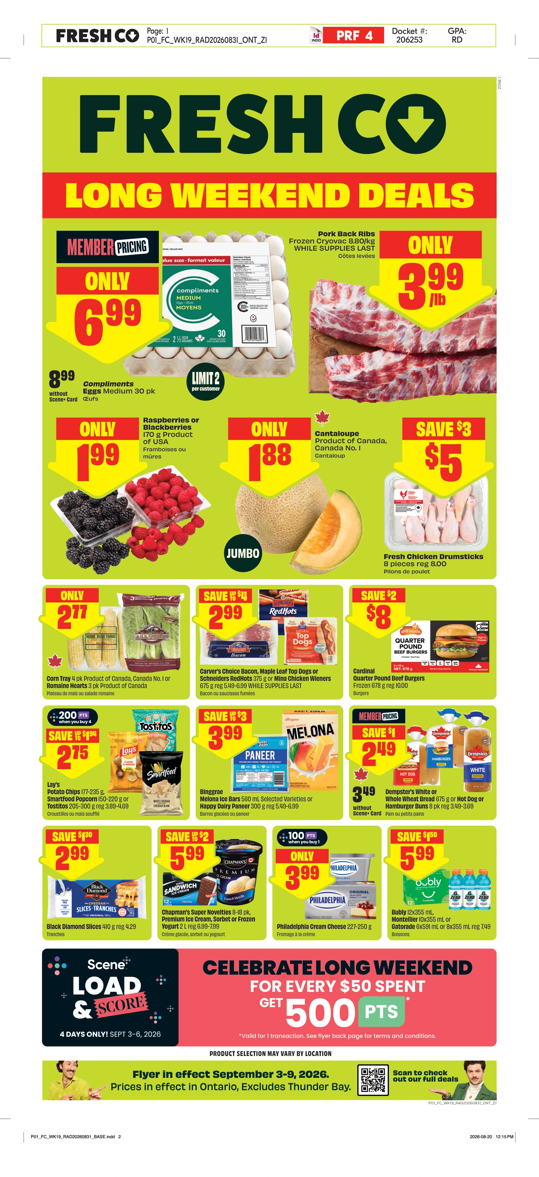Freshco Ontario Weekly eFlyer 09/03-09/09 - Page 1