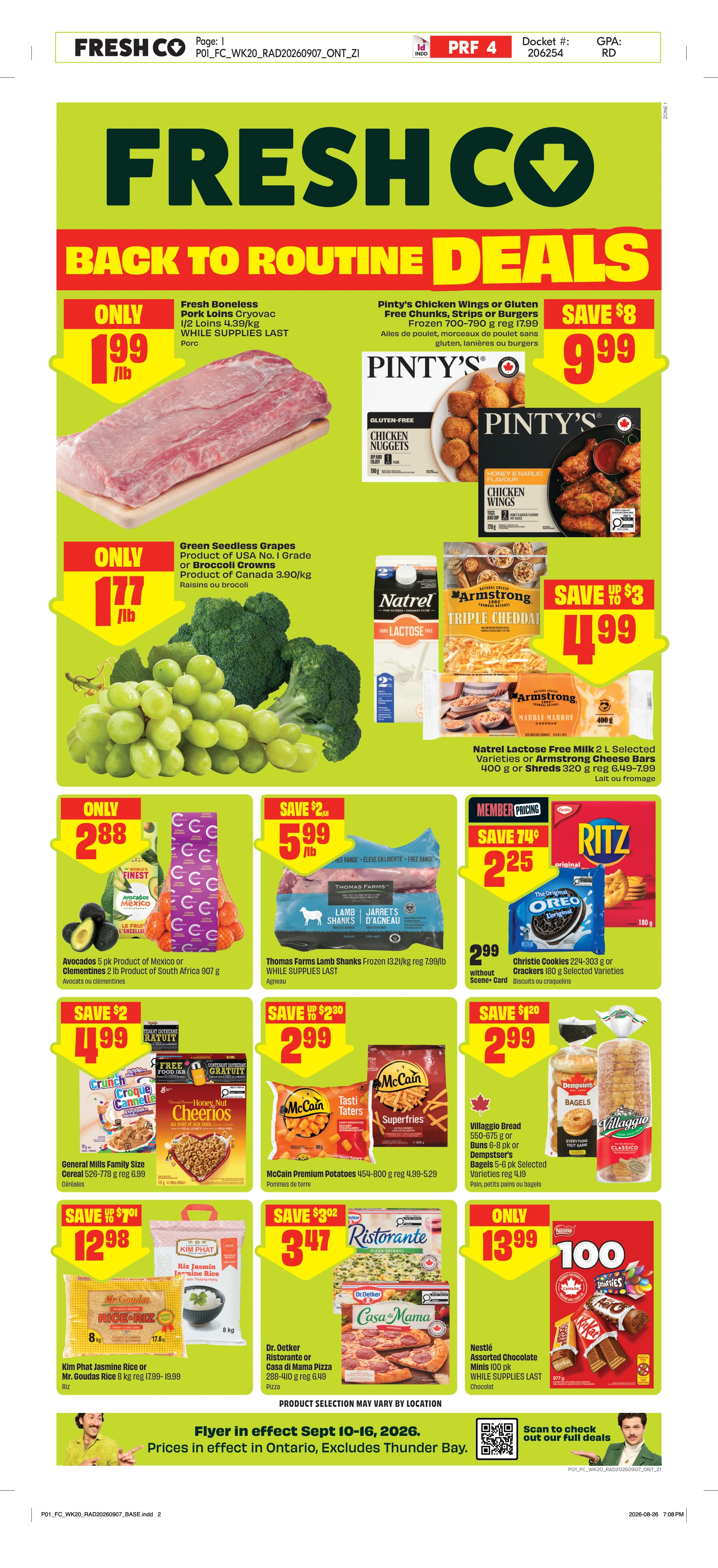 Freshco Ontario Weekly eFlyer 09/10-09/16 - Page 1