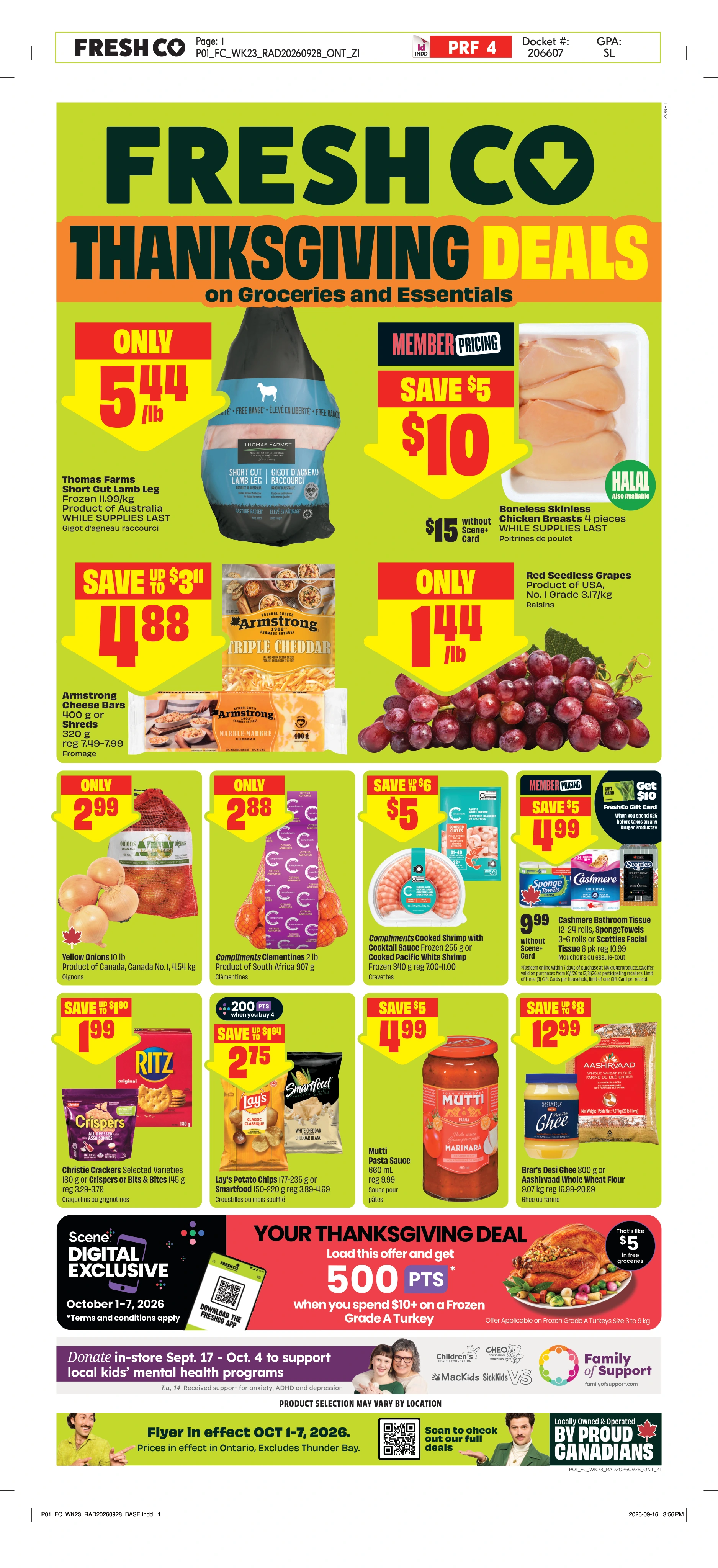 Freshco Ontario Weekly eFlyer 10/01 - 10/07 - Page 1