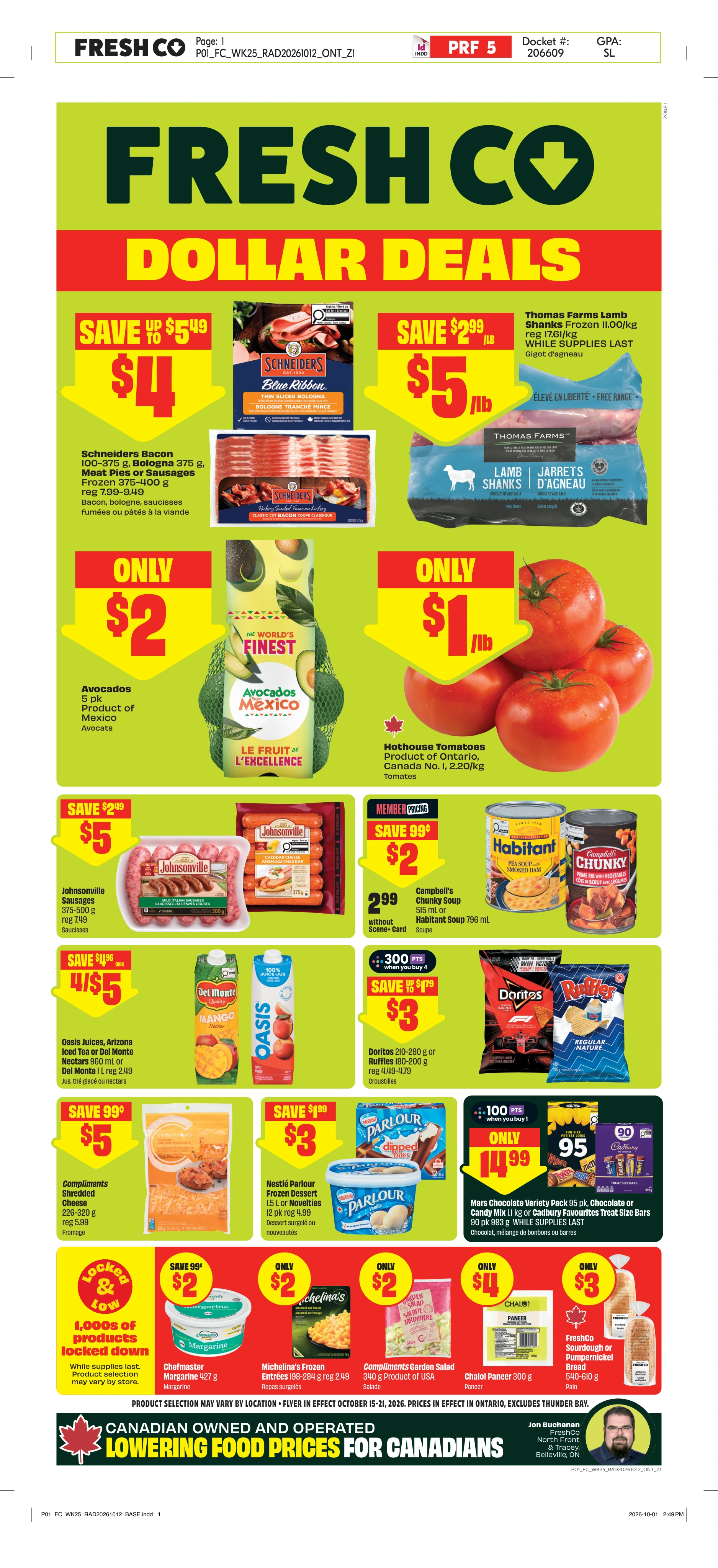 Freshco Ontario Weekly eFlyer 10/15-10/21 - Page 1