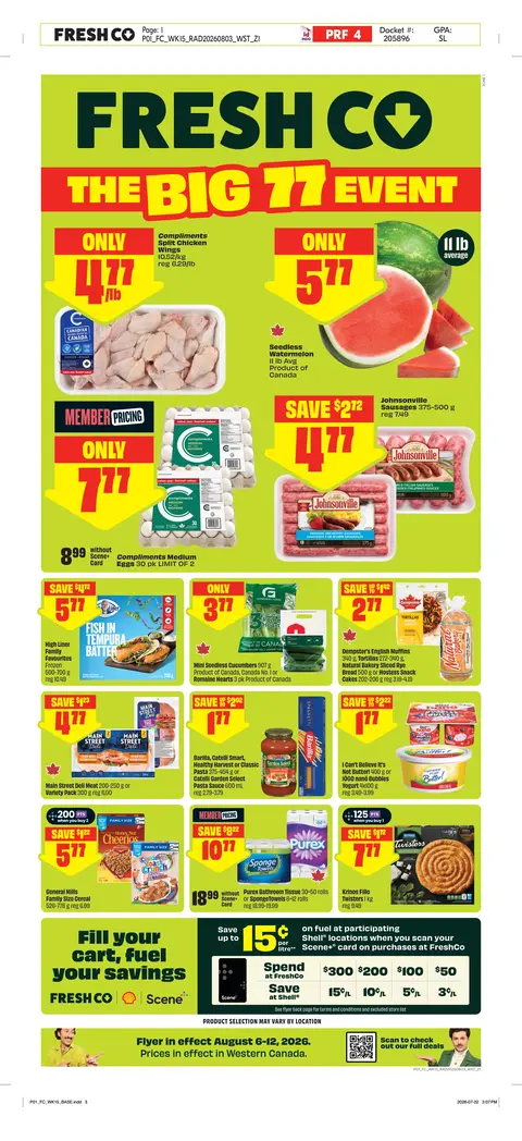 FreshCo Weekly eFlyer 08/06 - 08/12