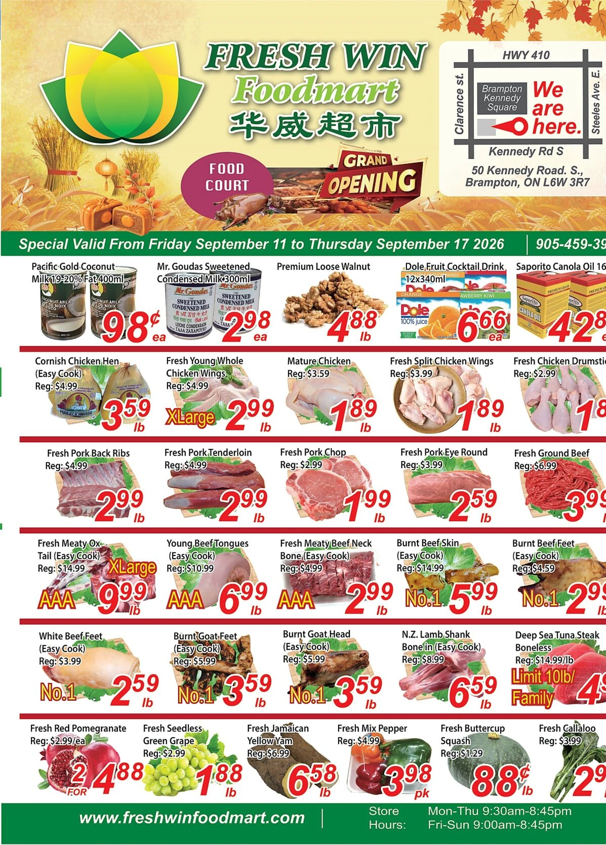 Freshwin FoodMarket Brampton Weekly Flyer - Page 1