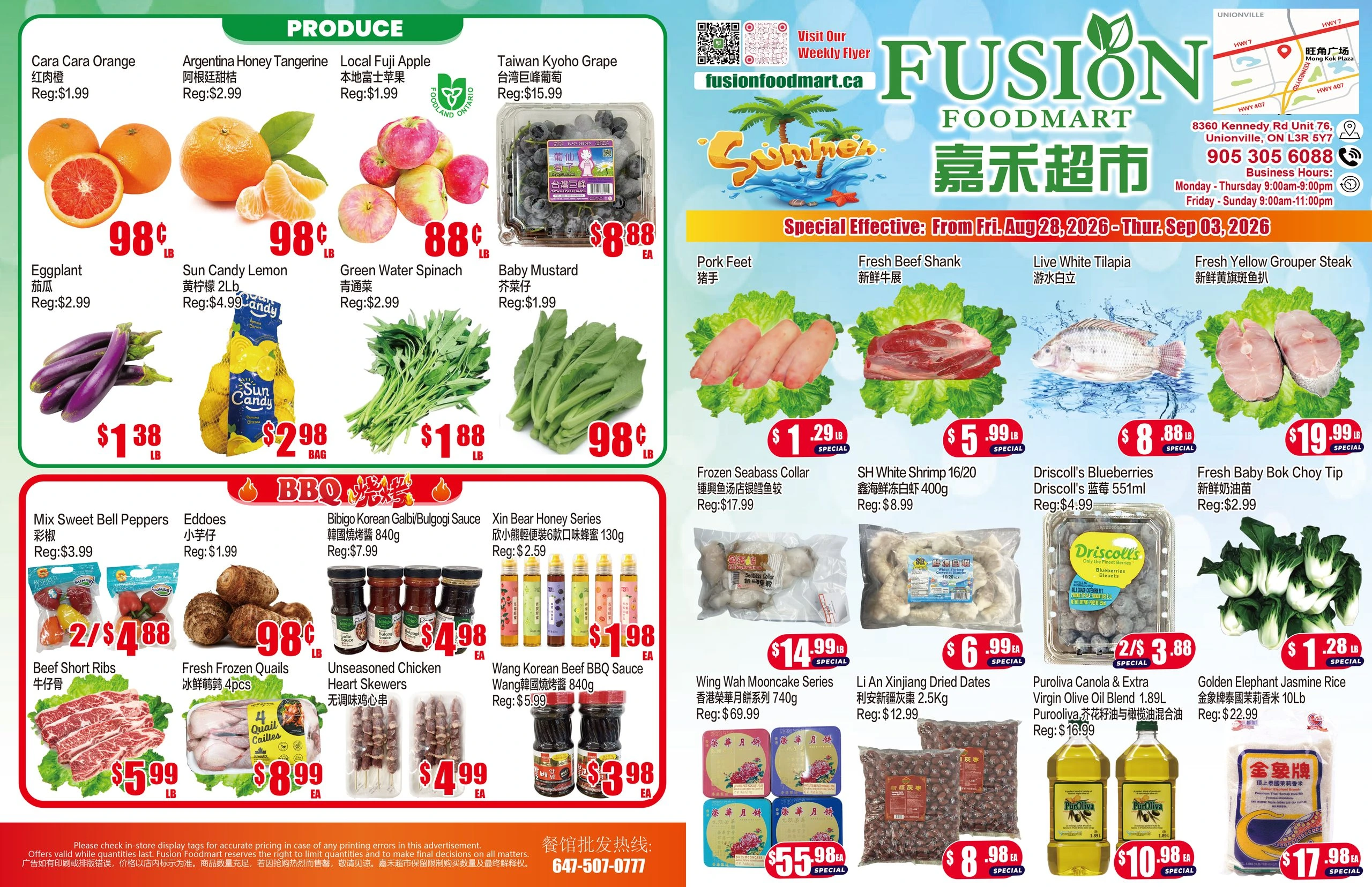 Fusion Supermarket Weekly Flyer - Page 1