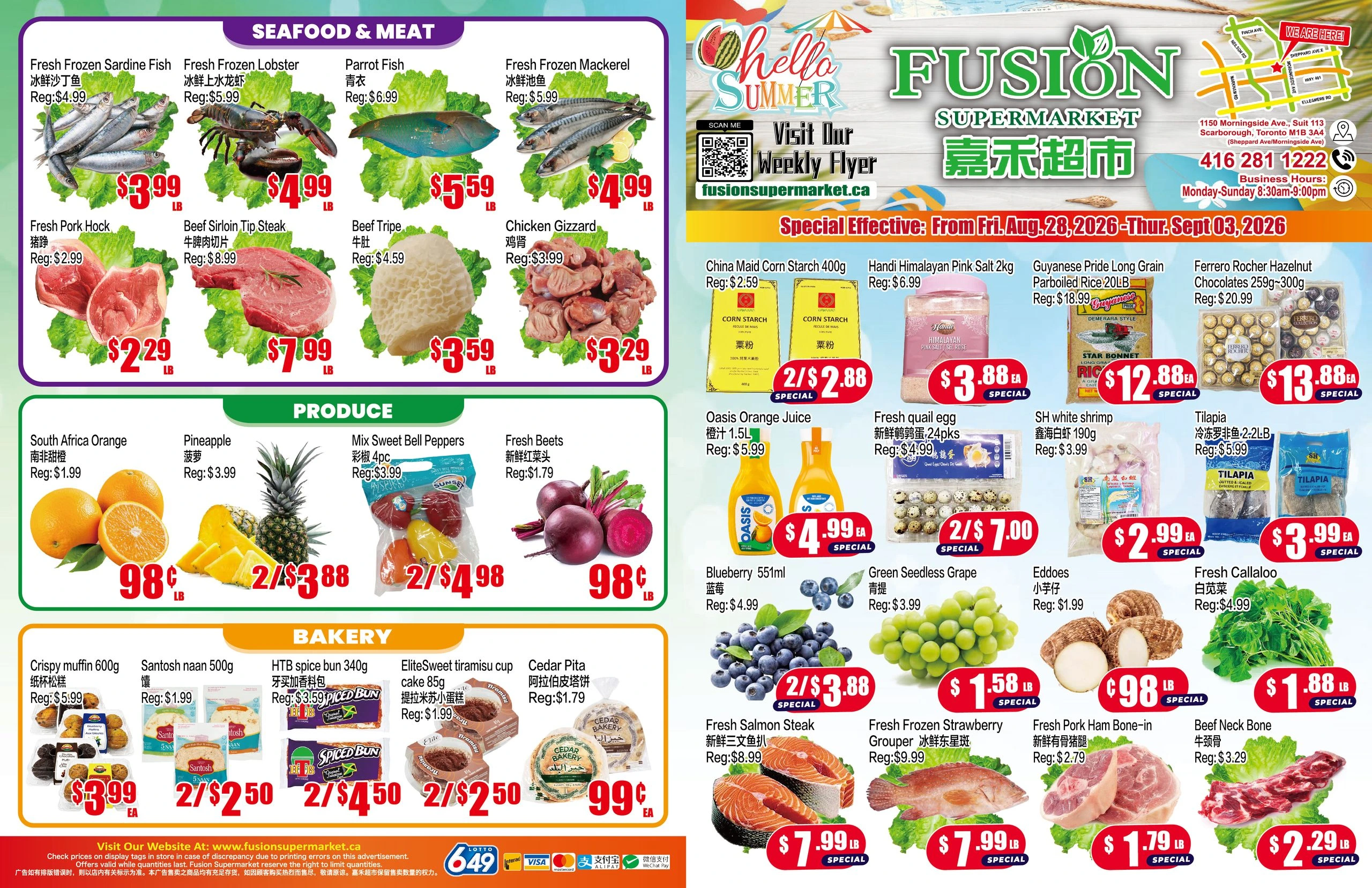 Fusion Supermarket Weekly Flyer - Page 1