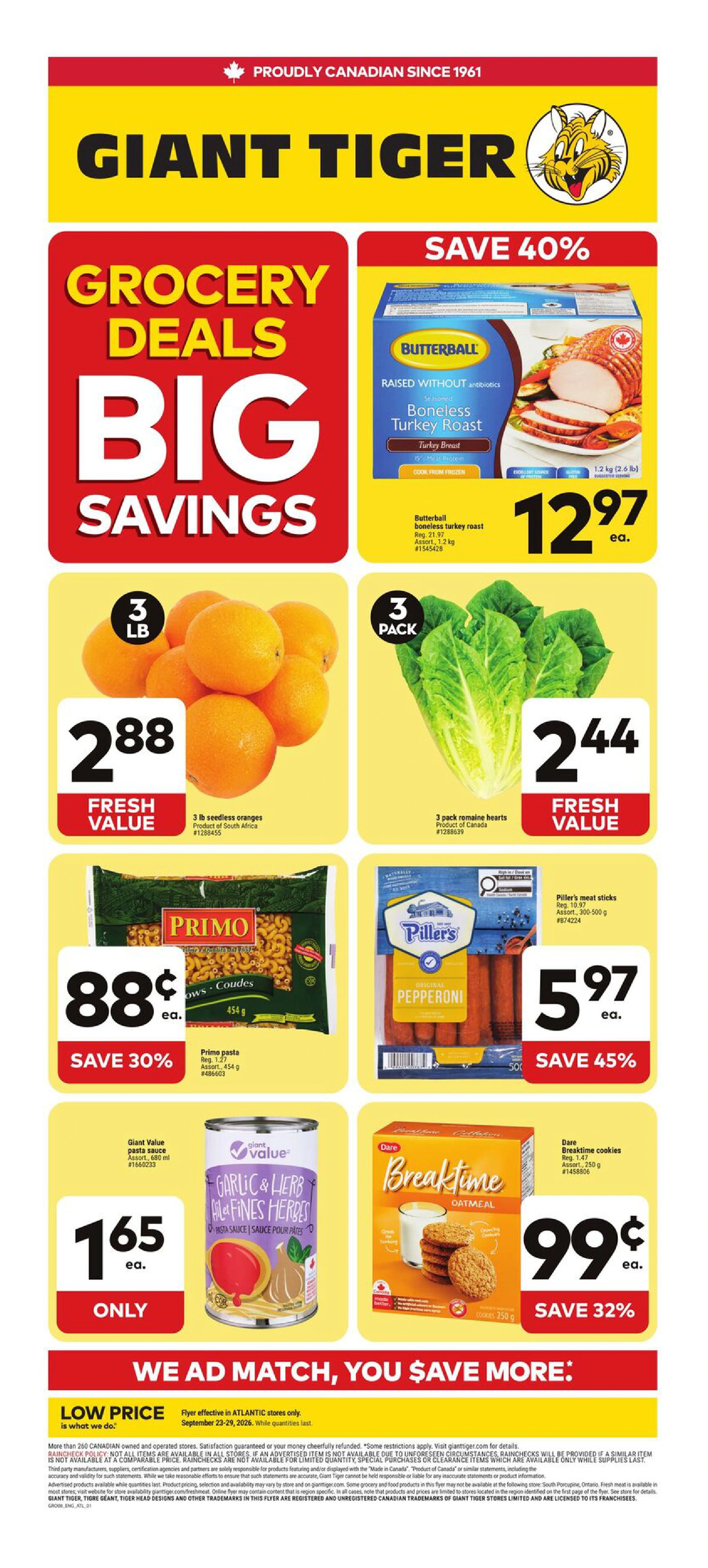 Giant Tiger Atlantic Weekly Flyer - Page 1