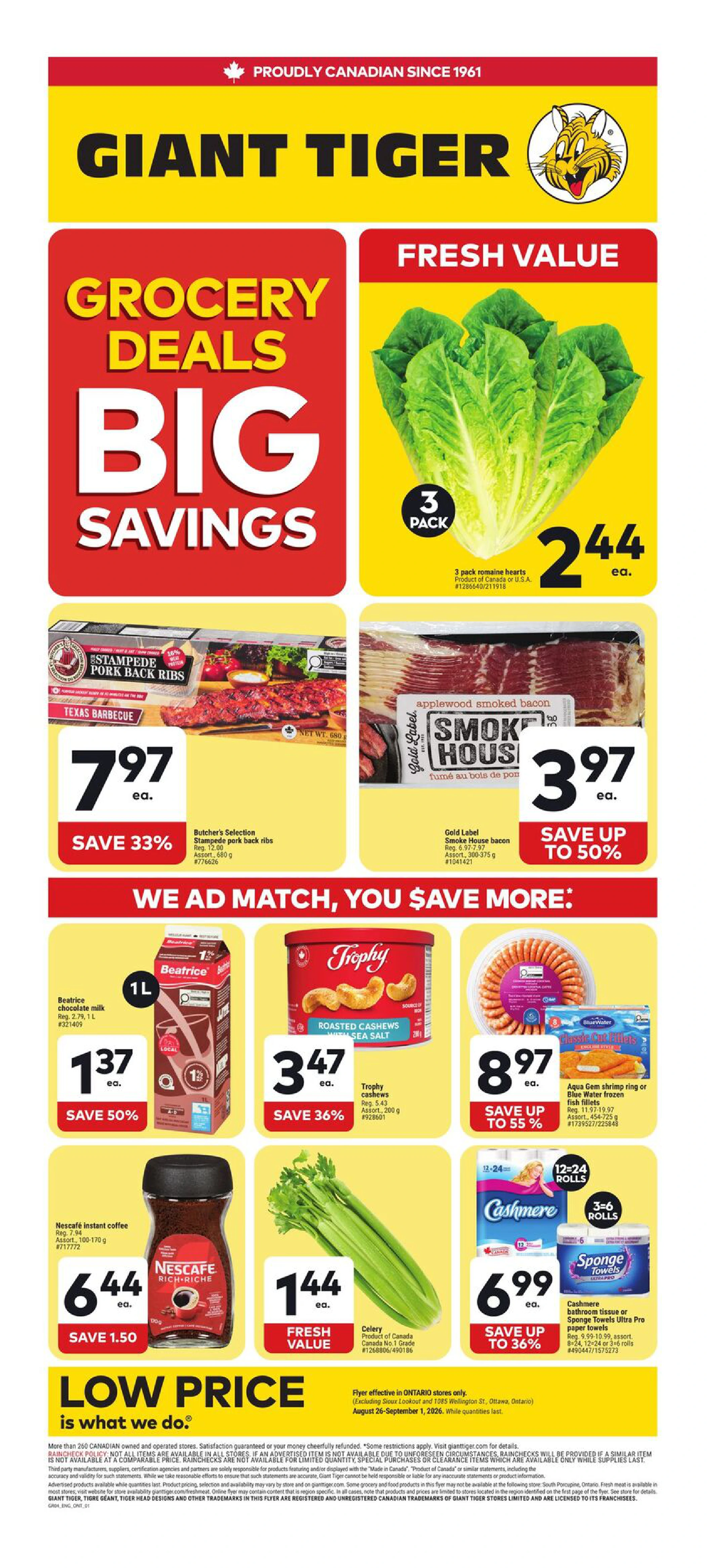 Giant Tiger Ontario Weekly Flyer - Page 1
