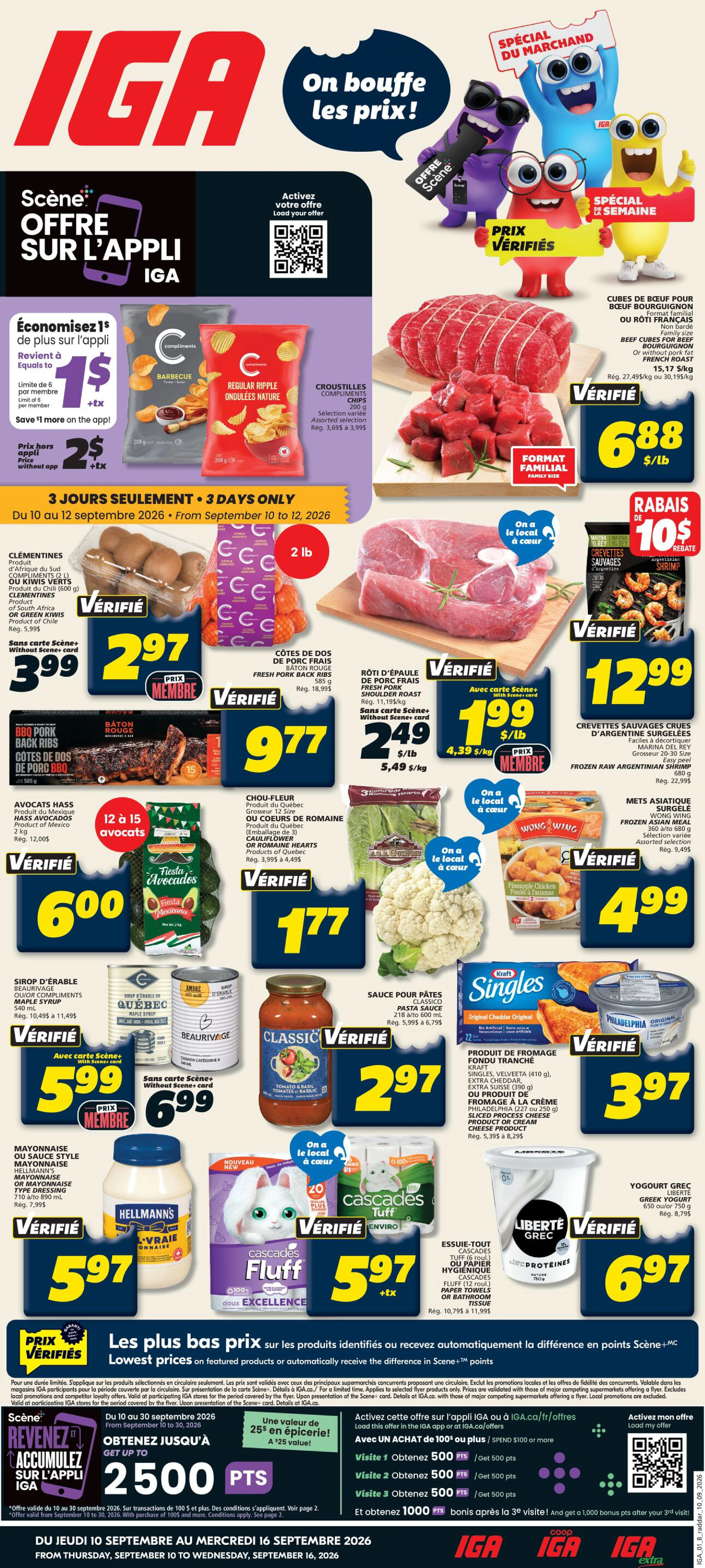 IGA Quebec Québec – Weekly eFlyer - Page 1