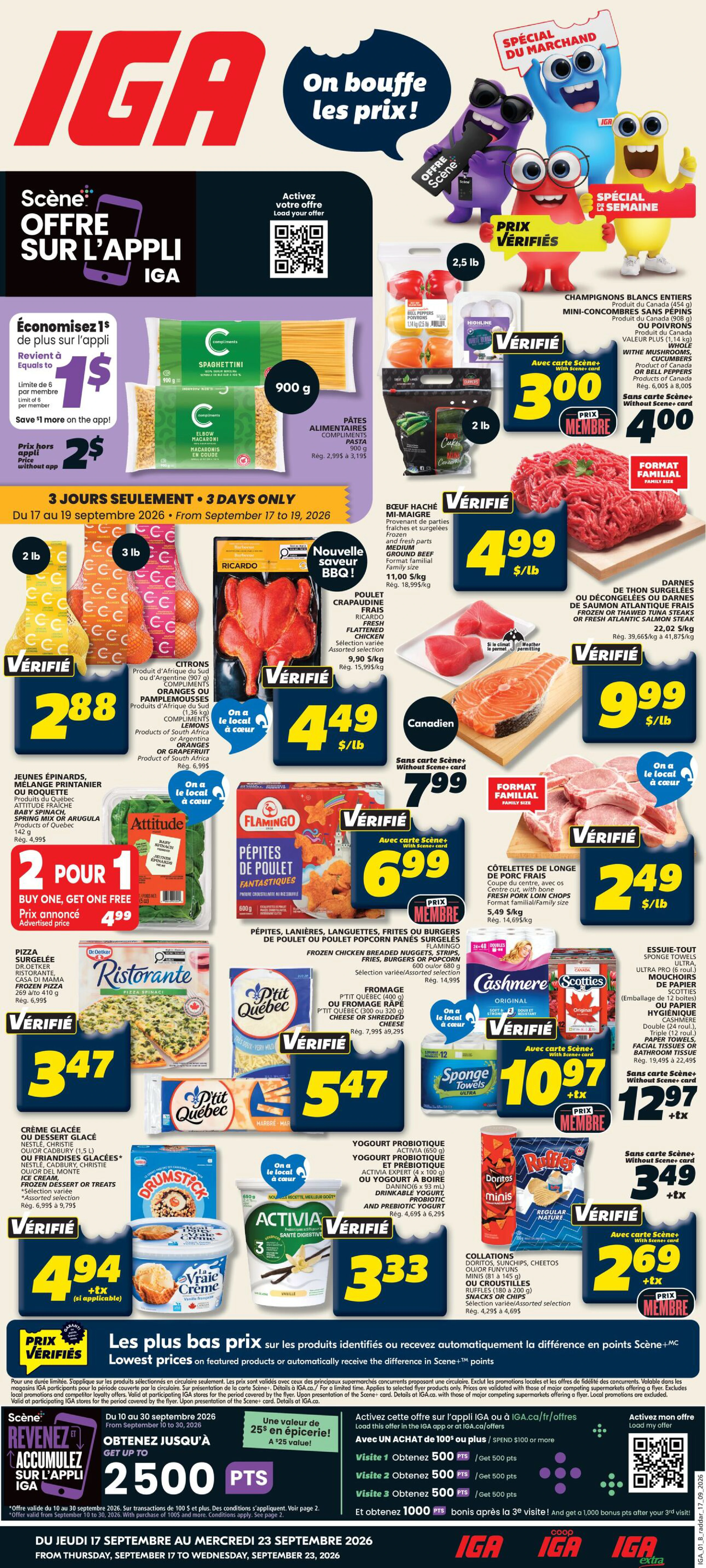 IGA Quebec Québec – Weekly eFlyer - Page 1