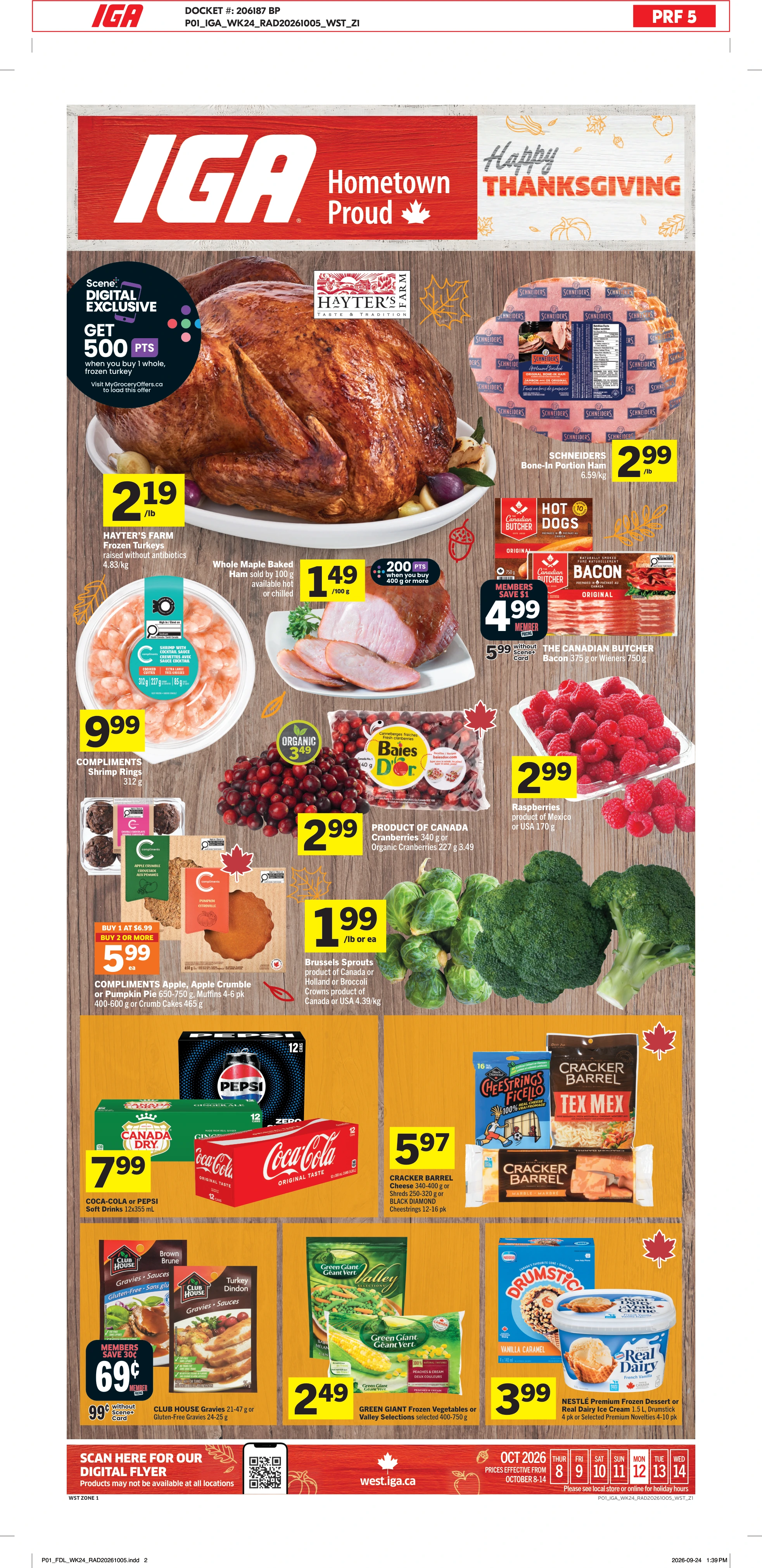IGA West Weekly eFlyer 10/08 - 10/14 - Page 1