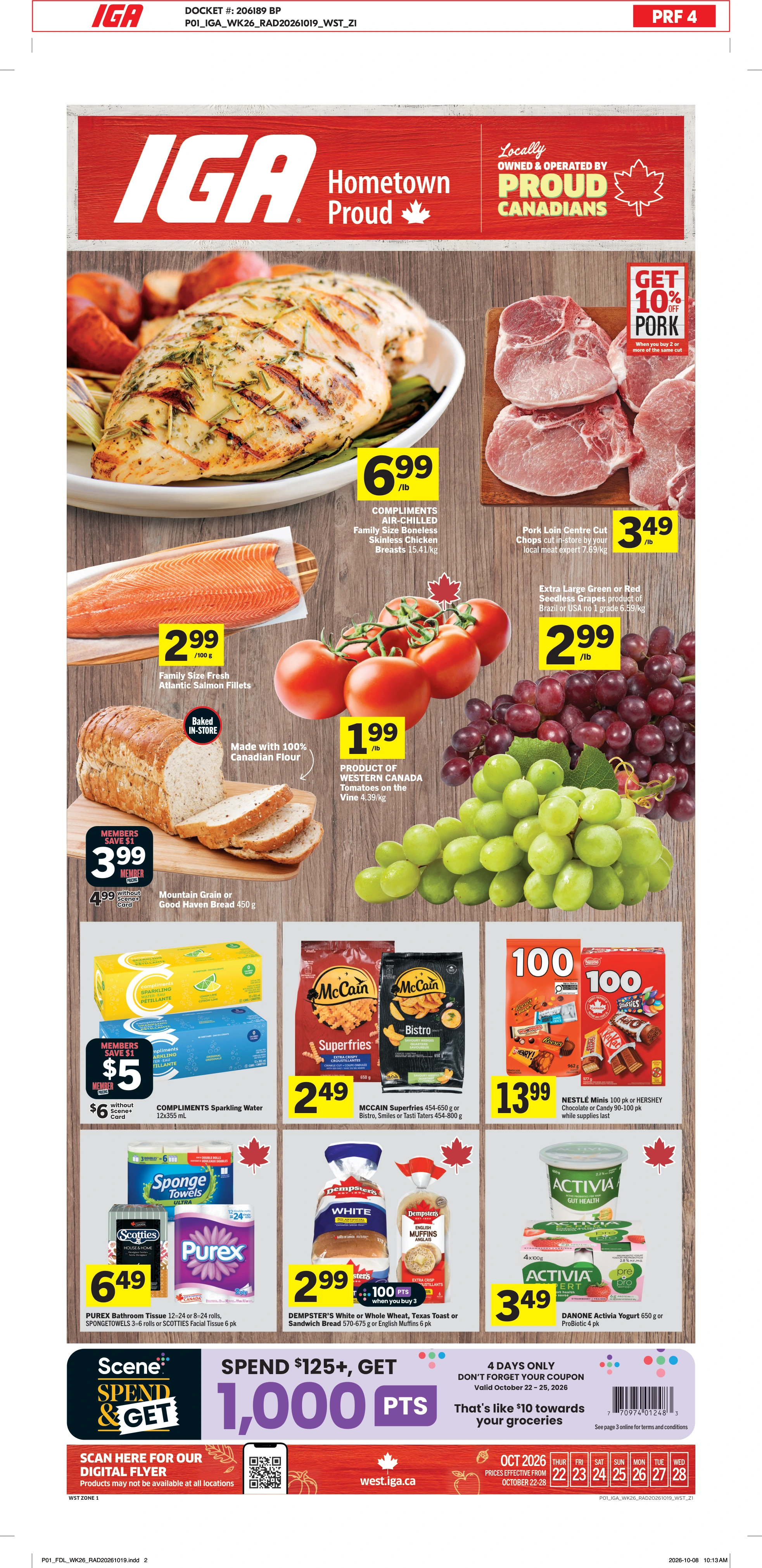 IGA West Weekly eFlyer 10/22 - 10/28 - Page 1