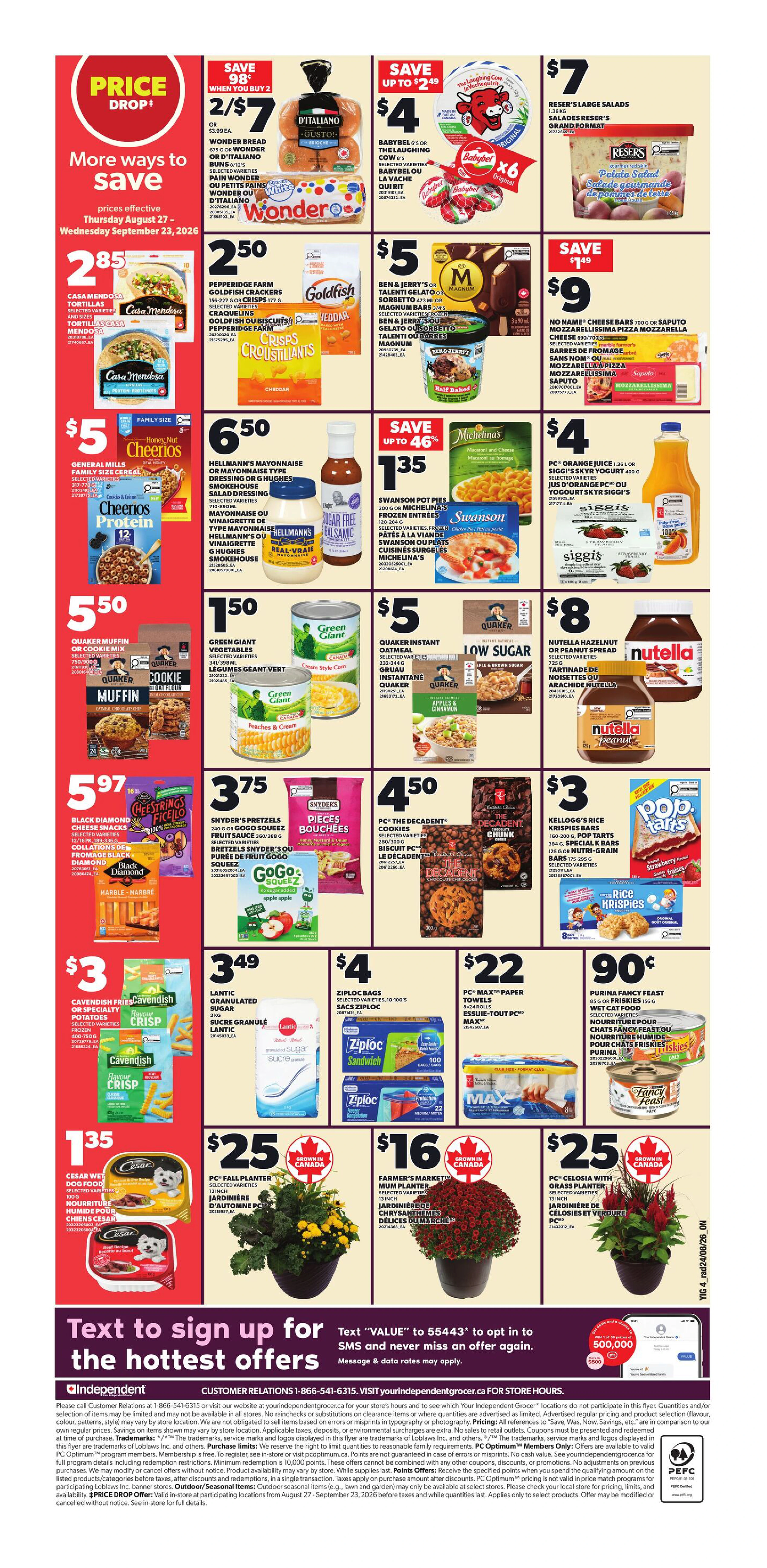 Independent Weekly Flyer - Valid Thursday, August 27 - Wednesday, September 02 - Page 2