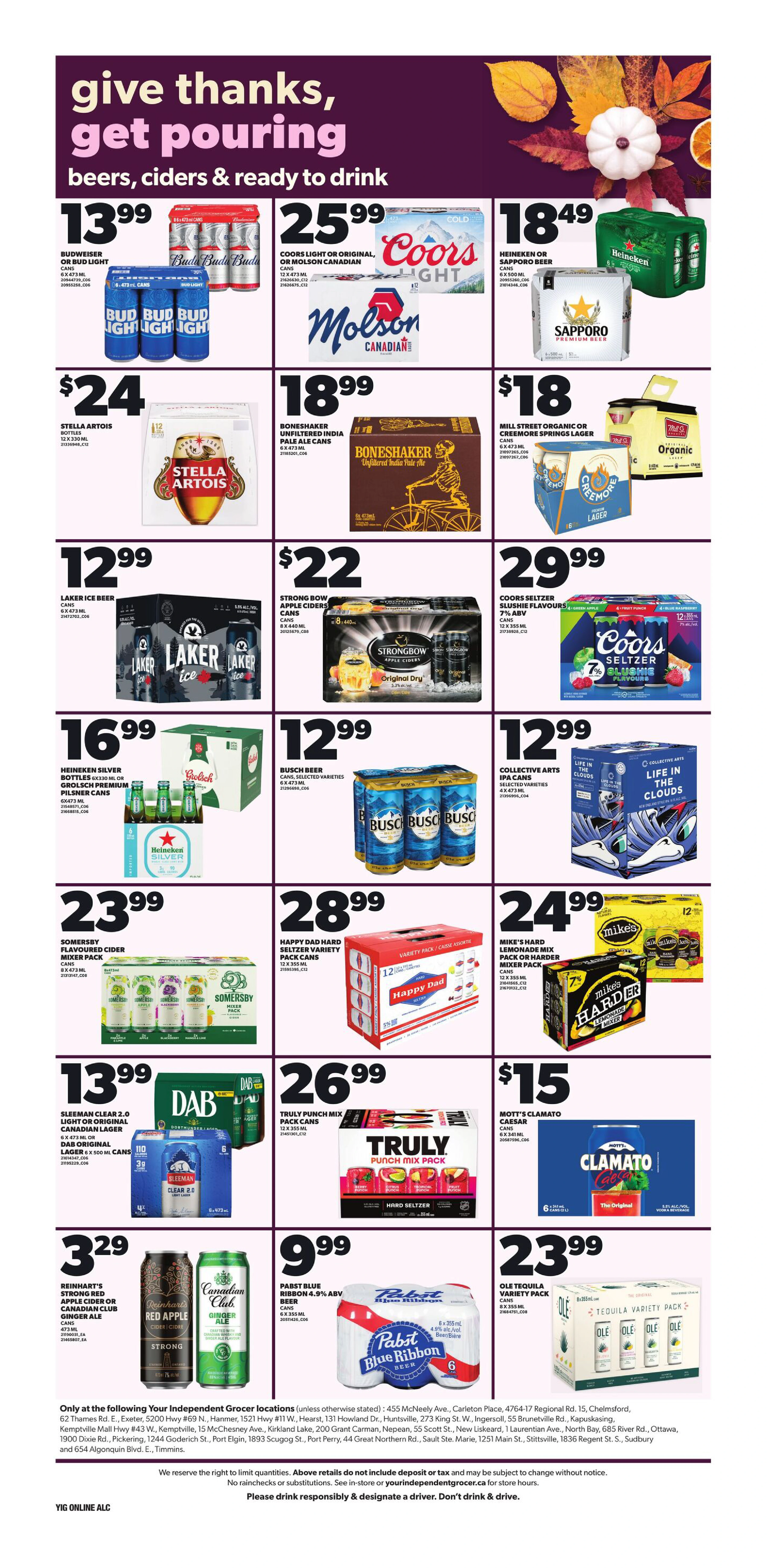 Independent Weekly Flyer - Valid Thursday, October 8 - Wednesday, October 14 - Page 9