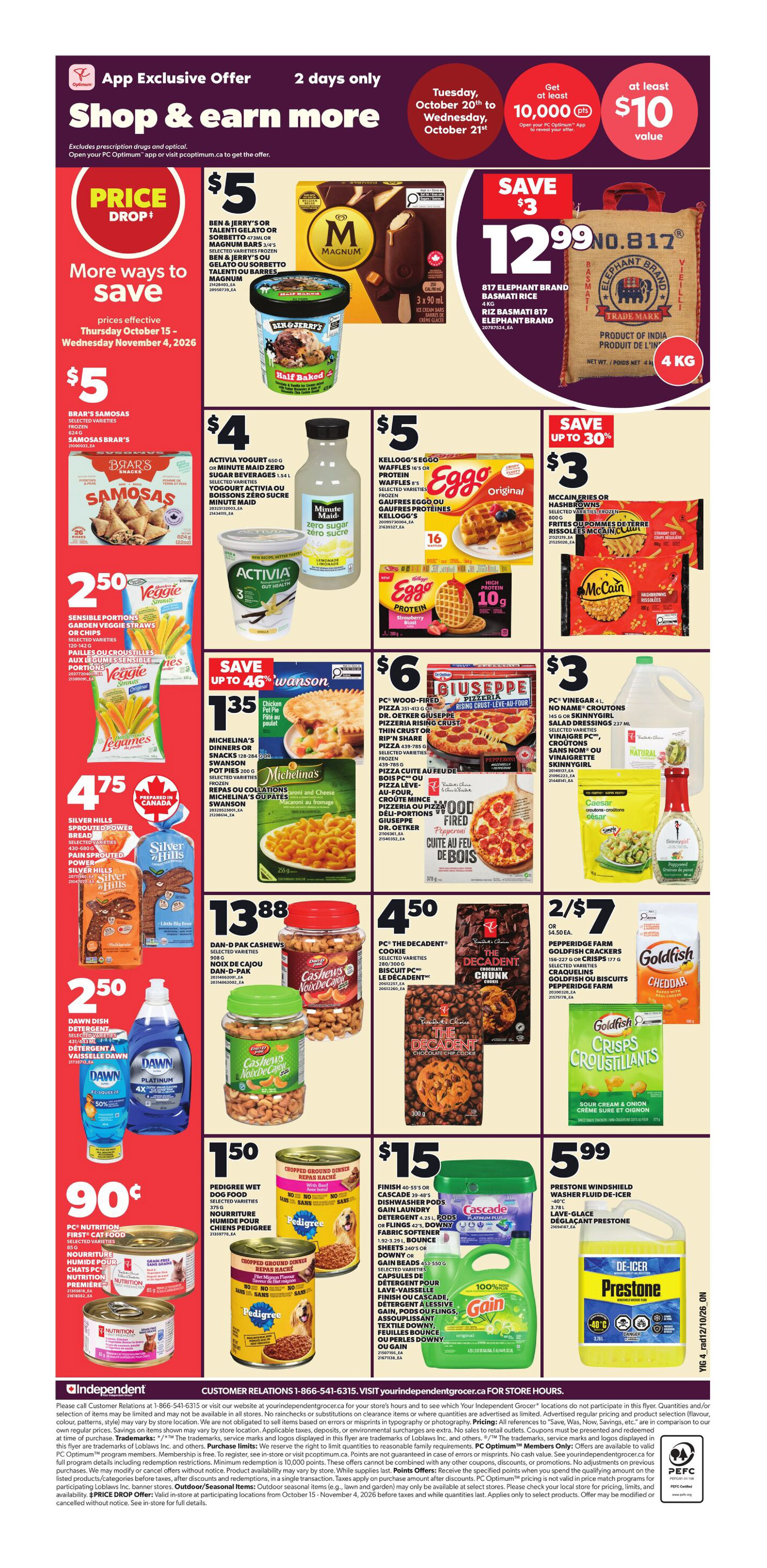 Independent Weekly Flyer - Valid Thursday, October 15 - Wednesday, October 21 - Page 2