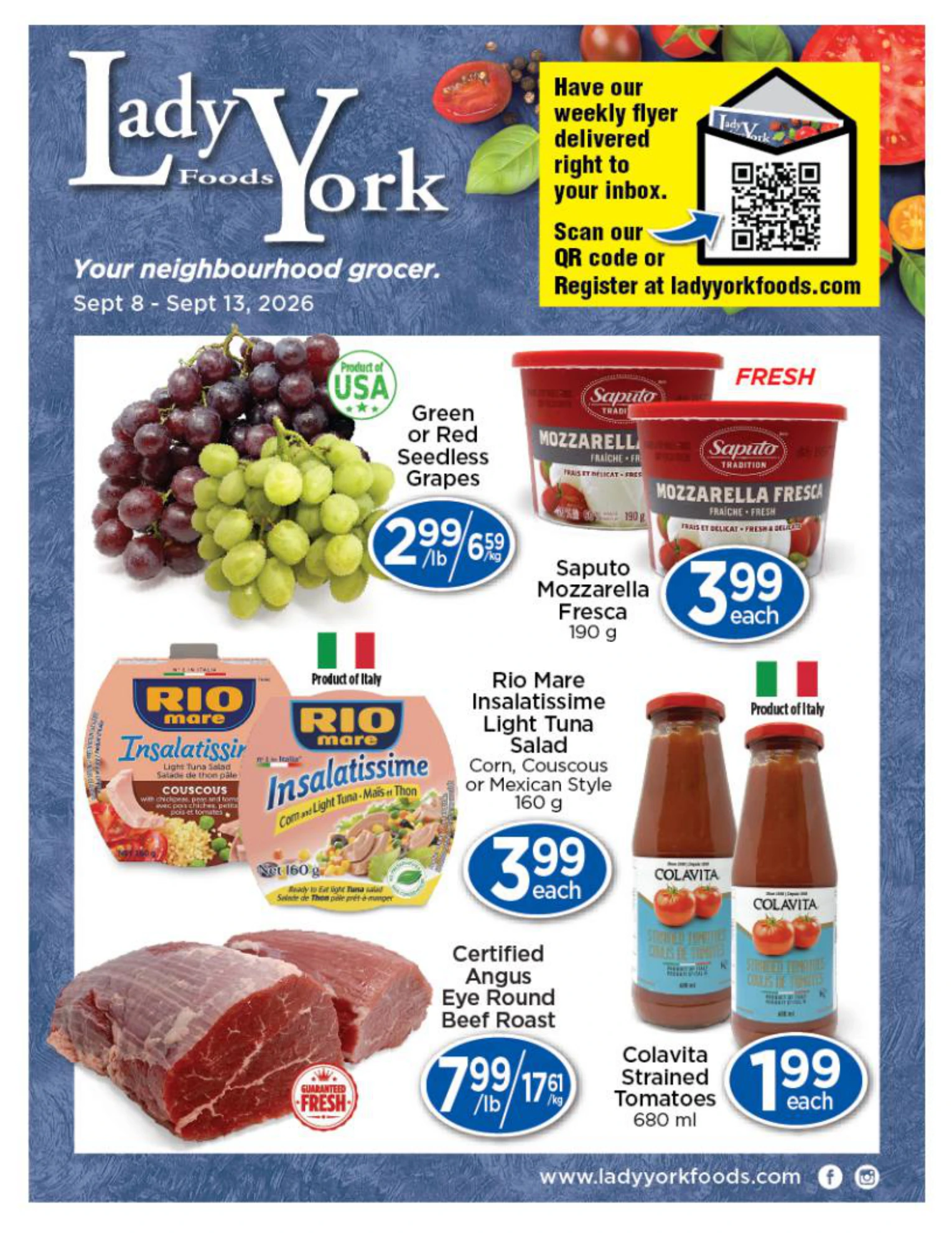 Lady York Foods Weekly Flyer - Page 1