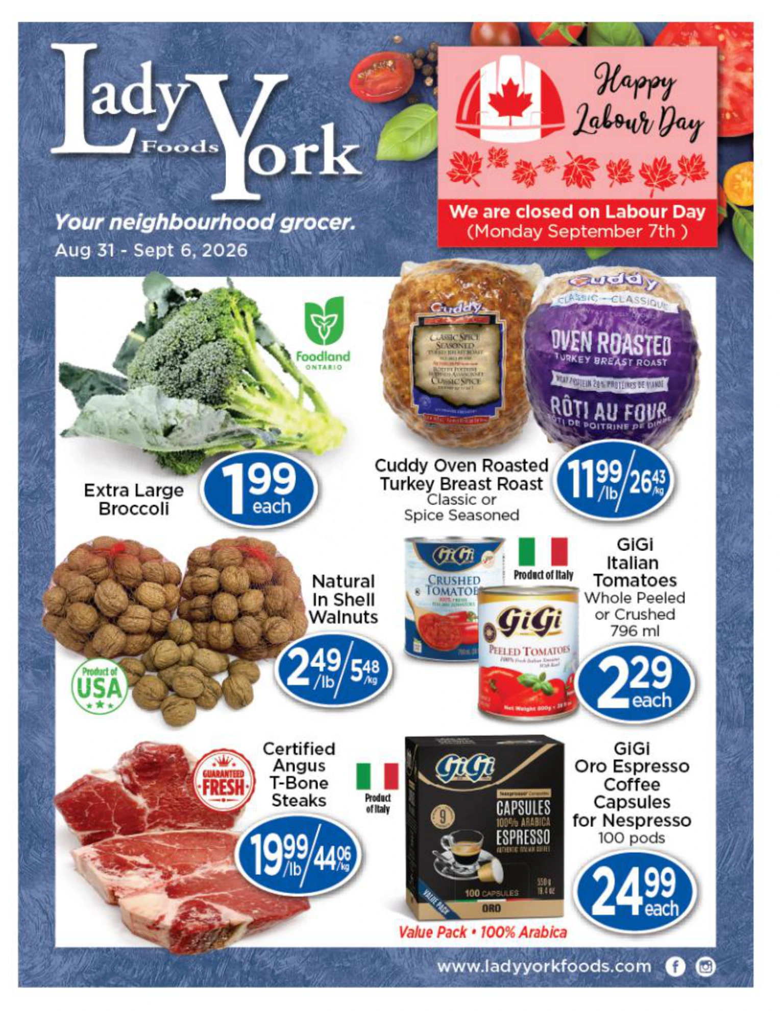 Lady York Foods Weekly Flyer - Page 1