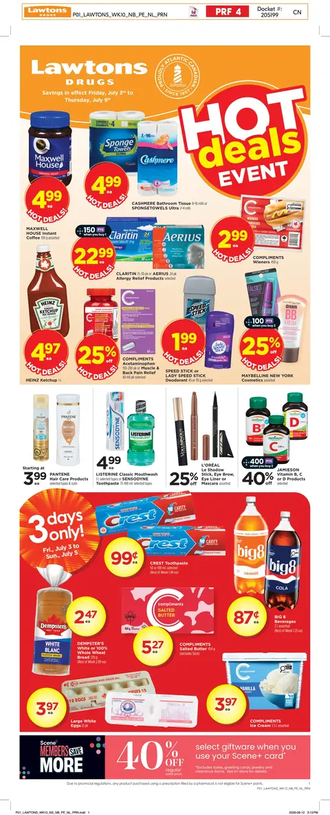 Weekly eFlyer 07/03 - 07/09