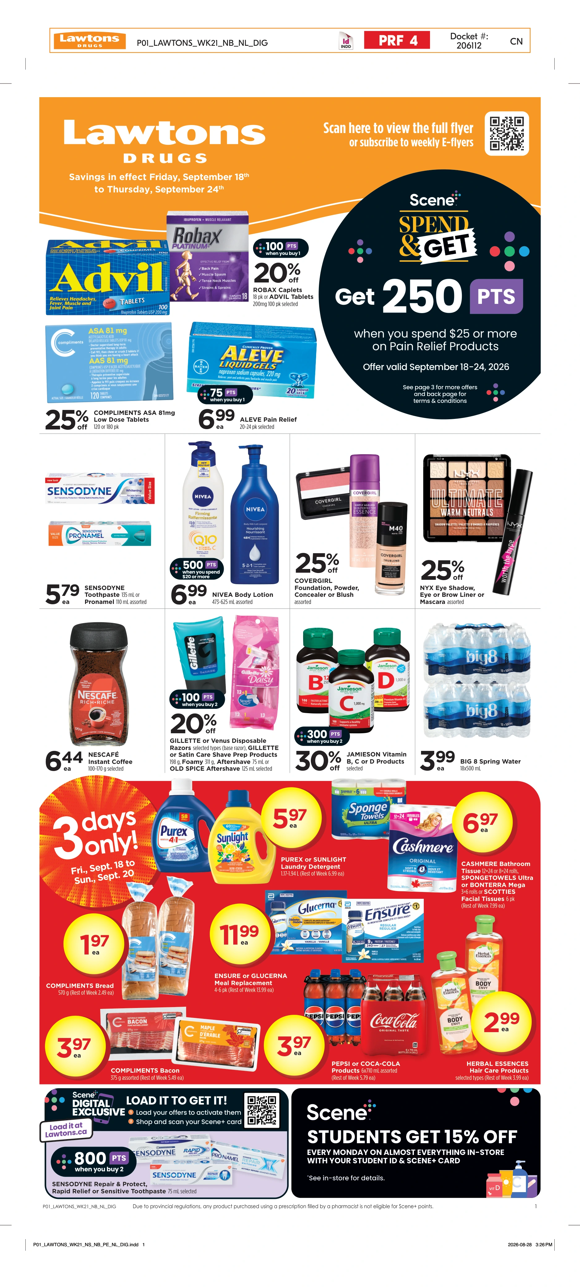 Lawtons Drugs Weekly eFlyer 09/18 - 09/24 - Page 1