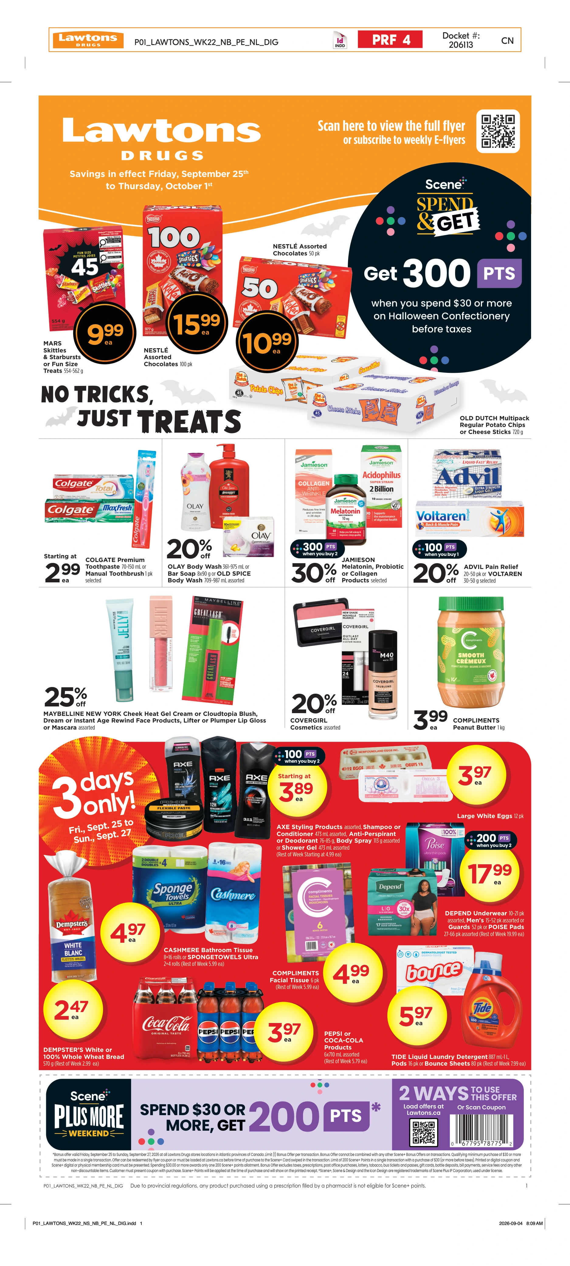 Lawtons Drugs Weekly eFlyer 09/25 - 10/01 - Page 1