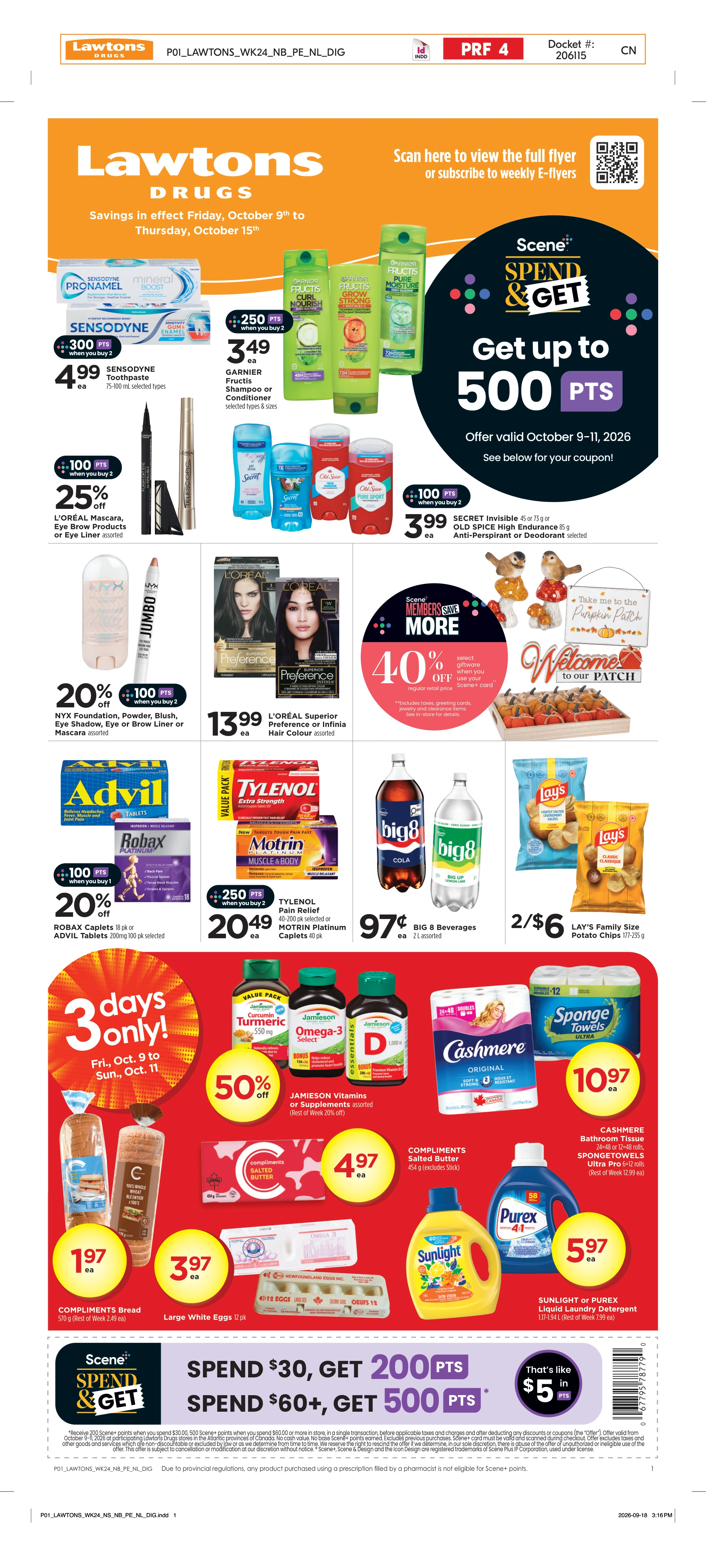 Lawtons Drugs Weekly eFlyer 10/09 - 10/15 - Page 1