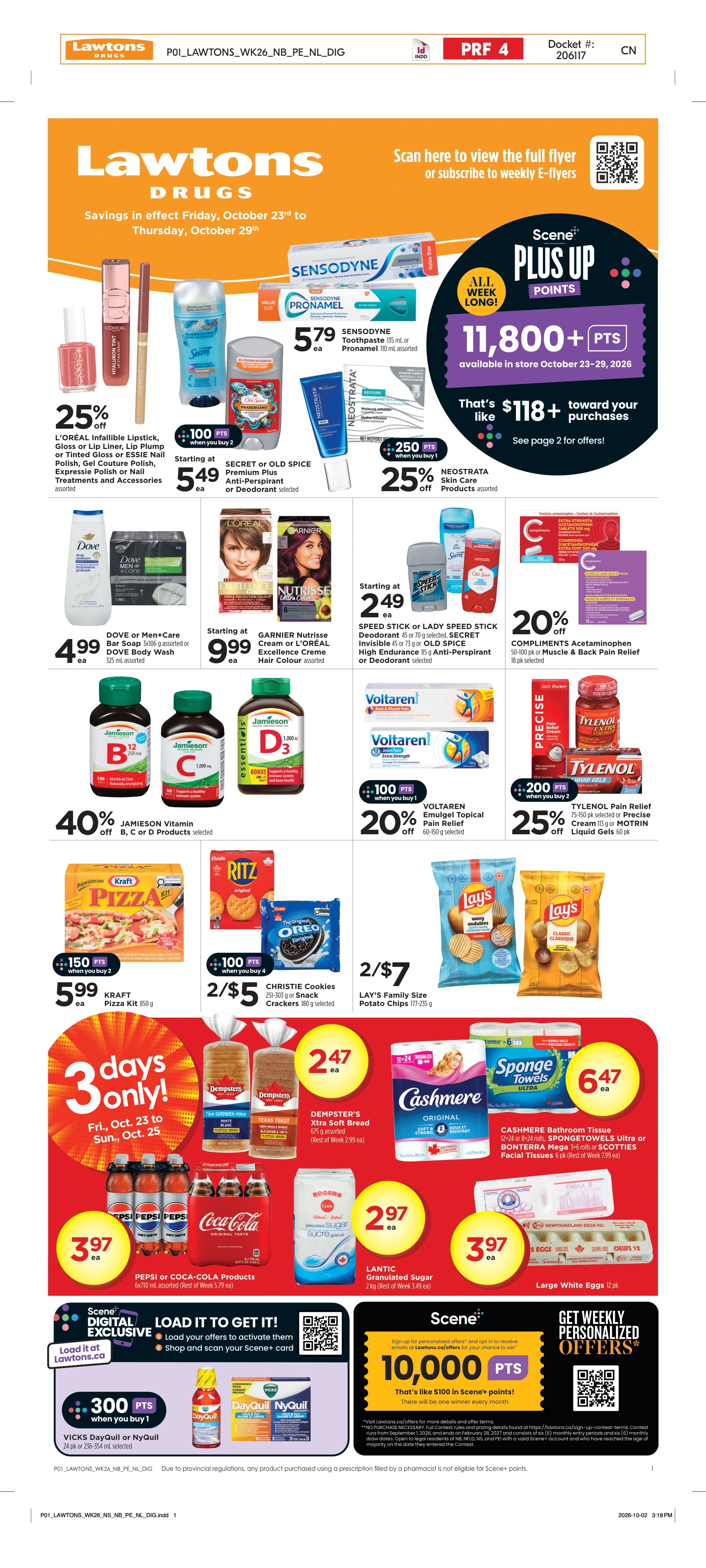 Lawtons Drugs Weekly eFlyer 10/23 - 10/29 - Page 1