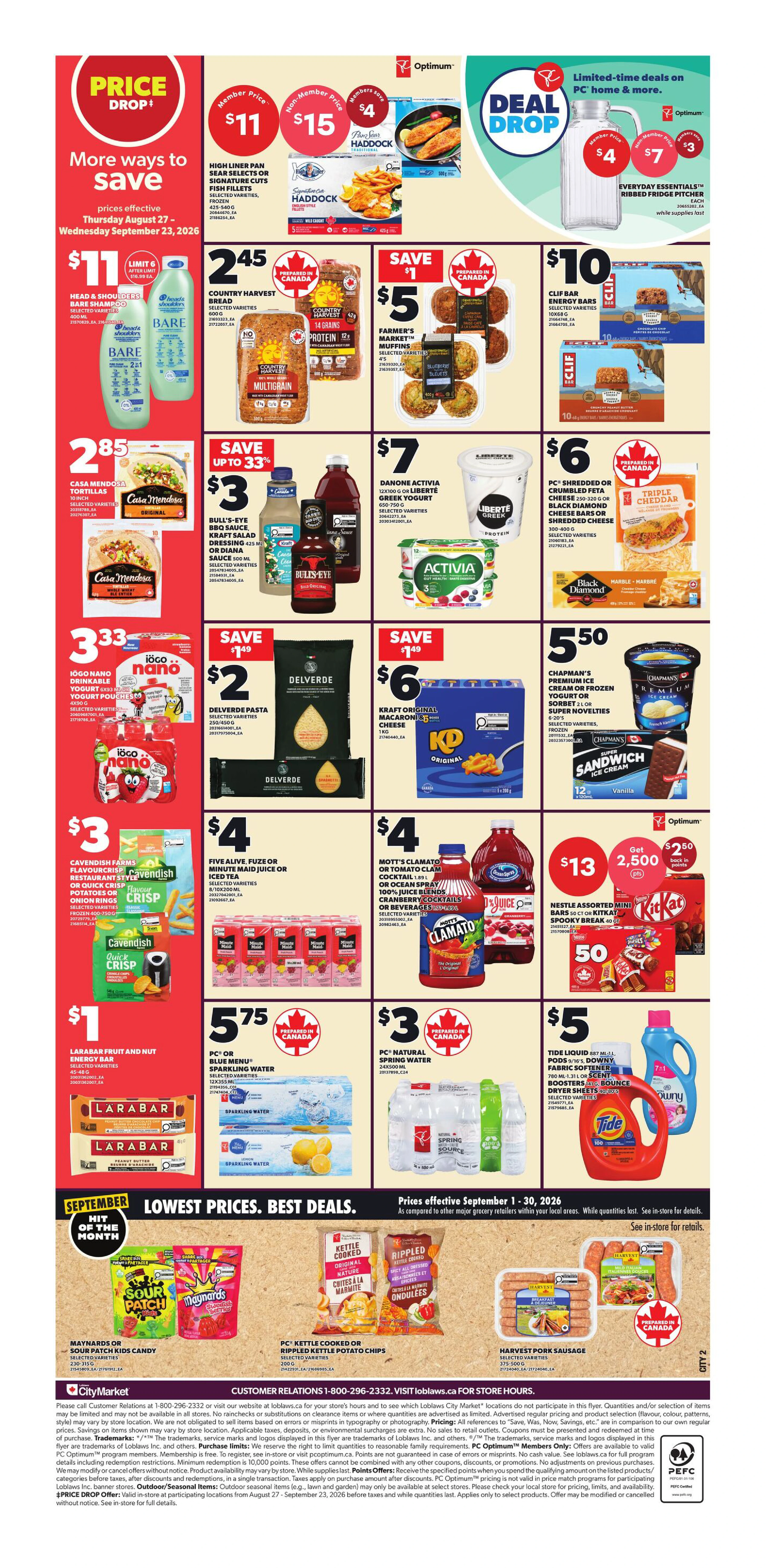 Loblaws City Market Weekly Flyer - Valid Thursday, September 03 - Wednesday, September 09 - Page 2