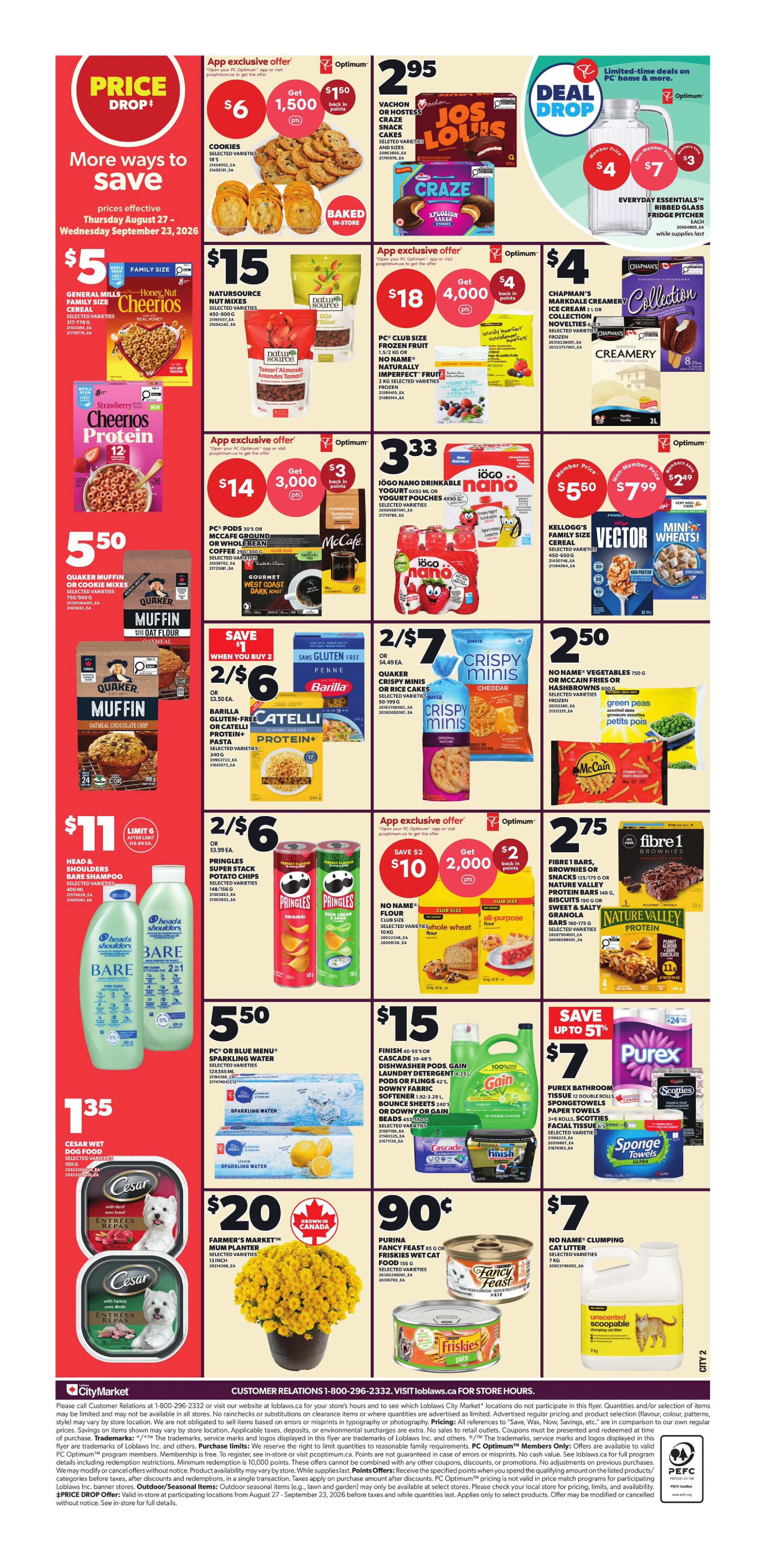 Loblaws City Market Weekly Flyer - Valid Thursday, September 10 - Wednesday, September 16 - Page 2