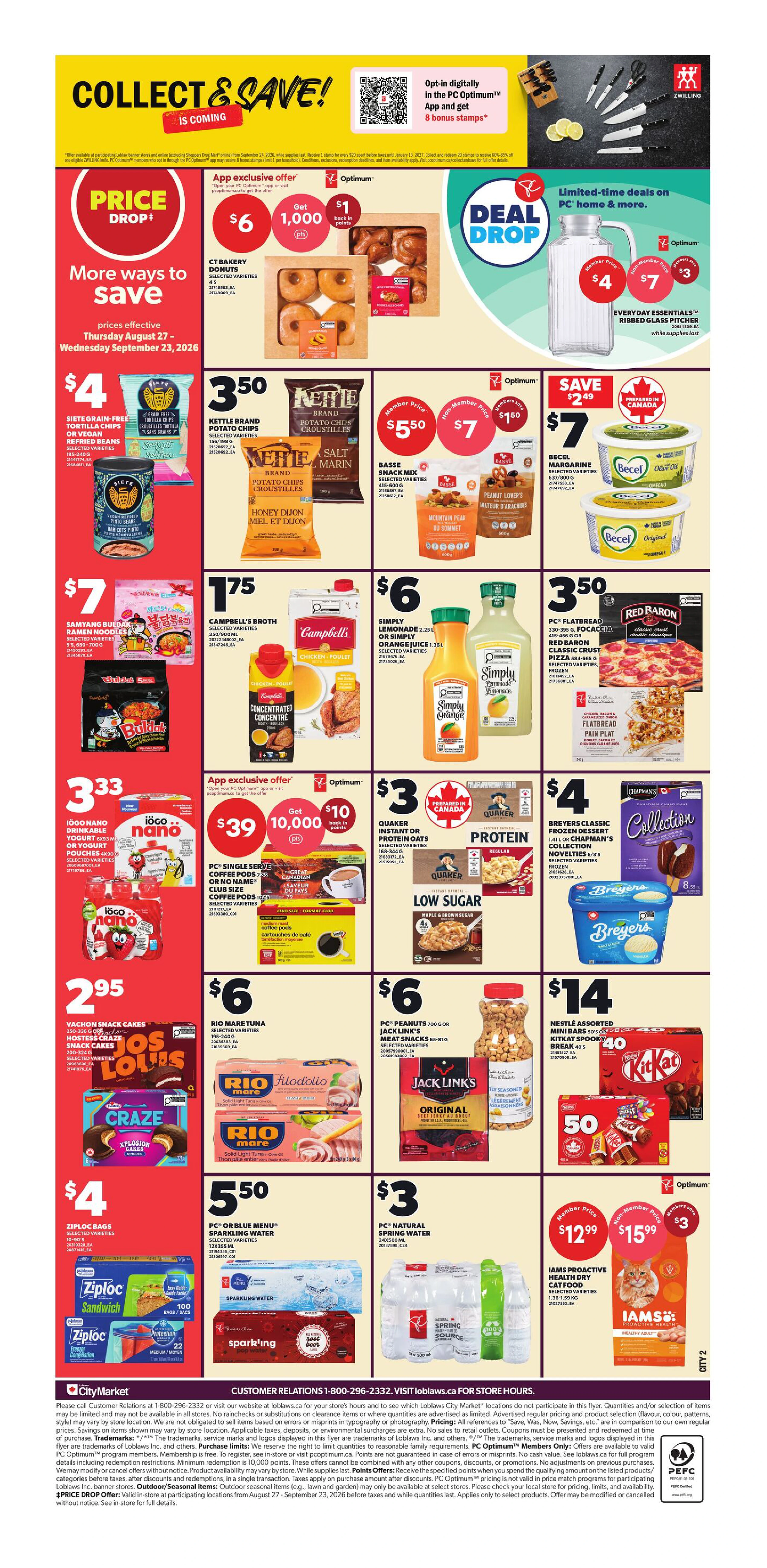 Loblaws City Market Weekly Flyer - Valid Thursday, September 17 - Wednesday, September 23 - Page 2