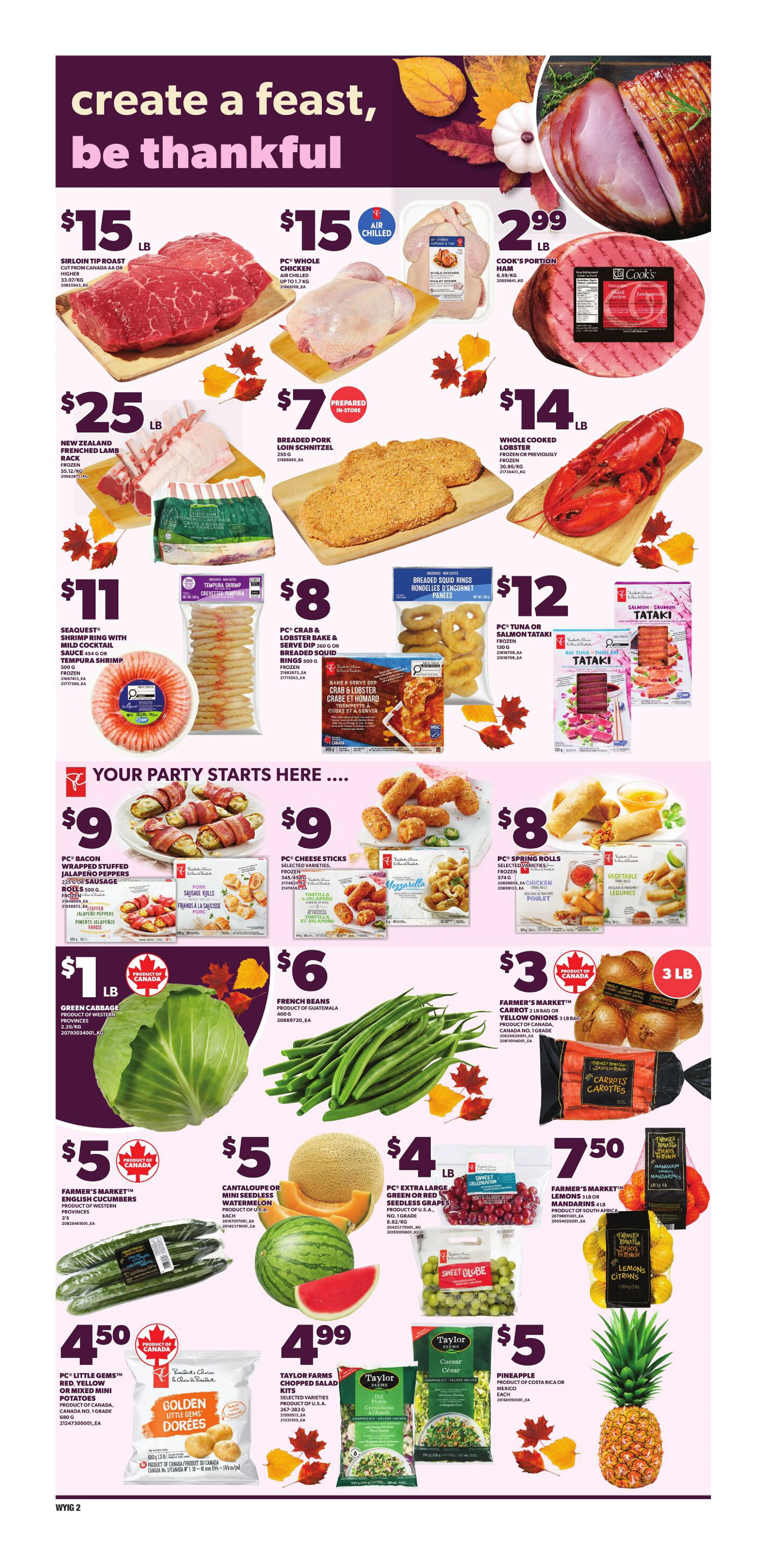 Loblaws City Market Weekly Flyer - Valid Thursday, October 8 - Wednesday, October 14 - Page 3