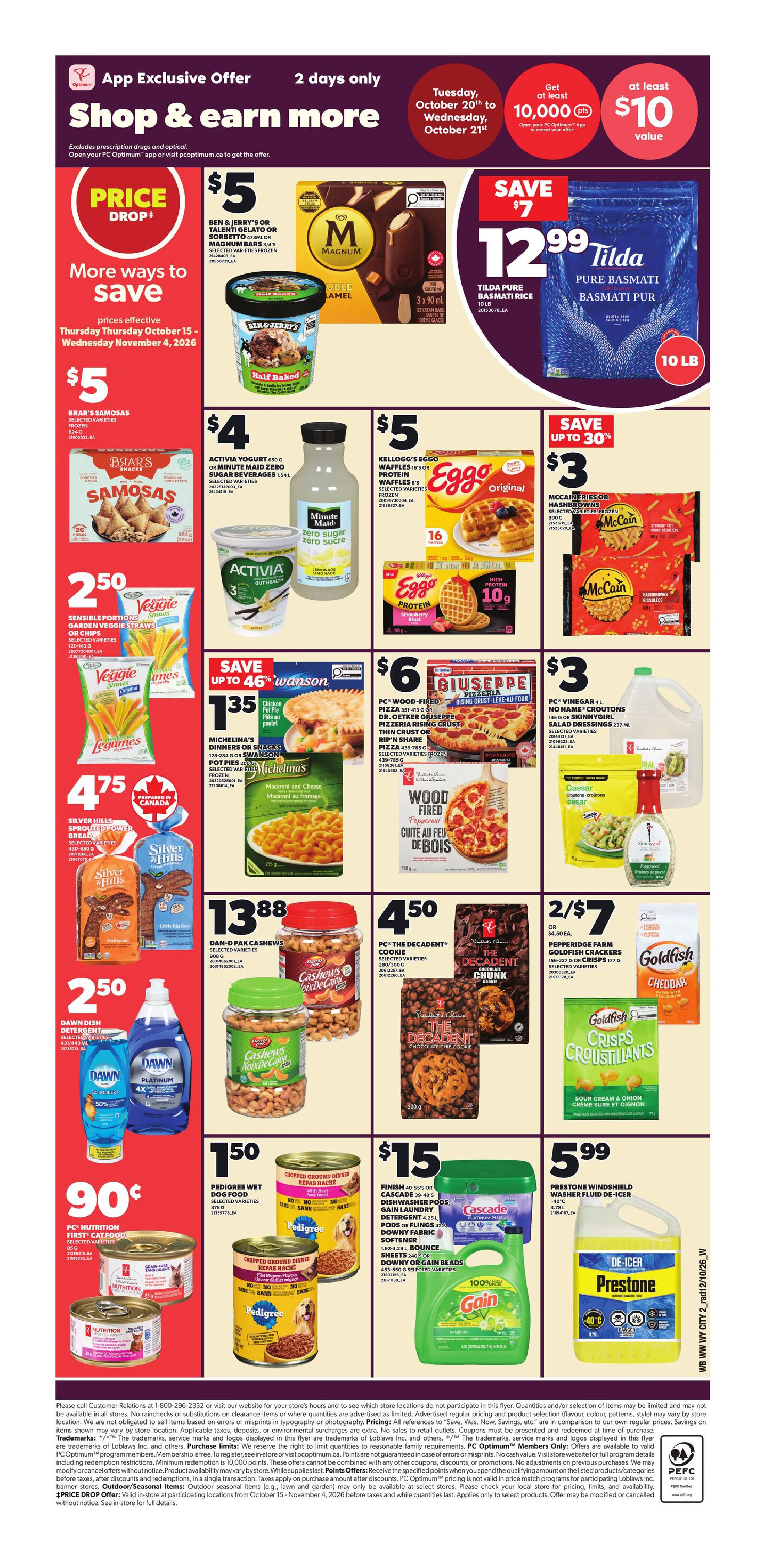 Loblaws City Market Weekly Flyer - Valid Thursday, October 15- Wednesday, October 21 - Page 2