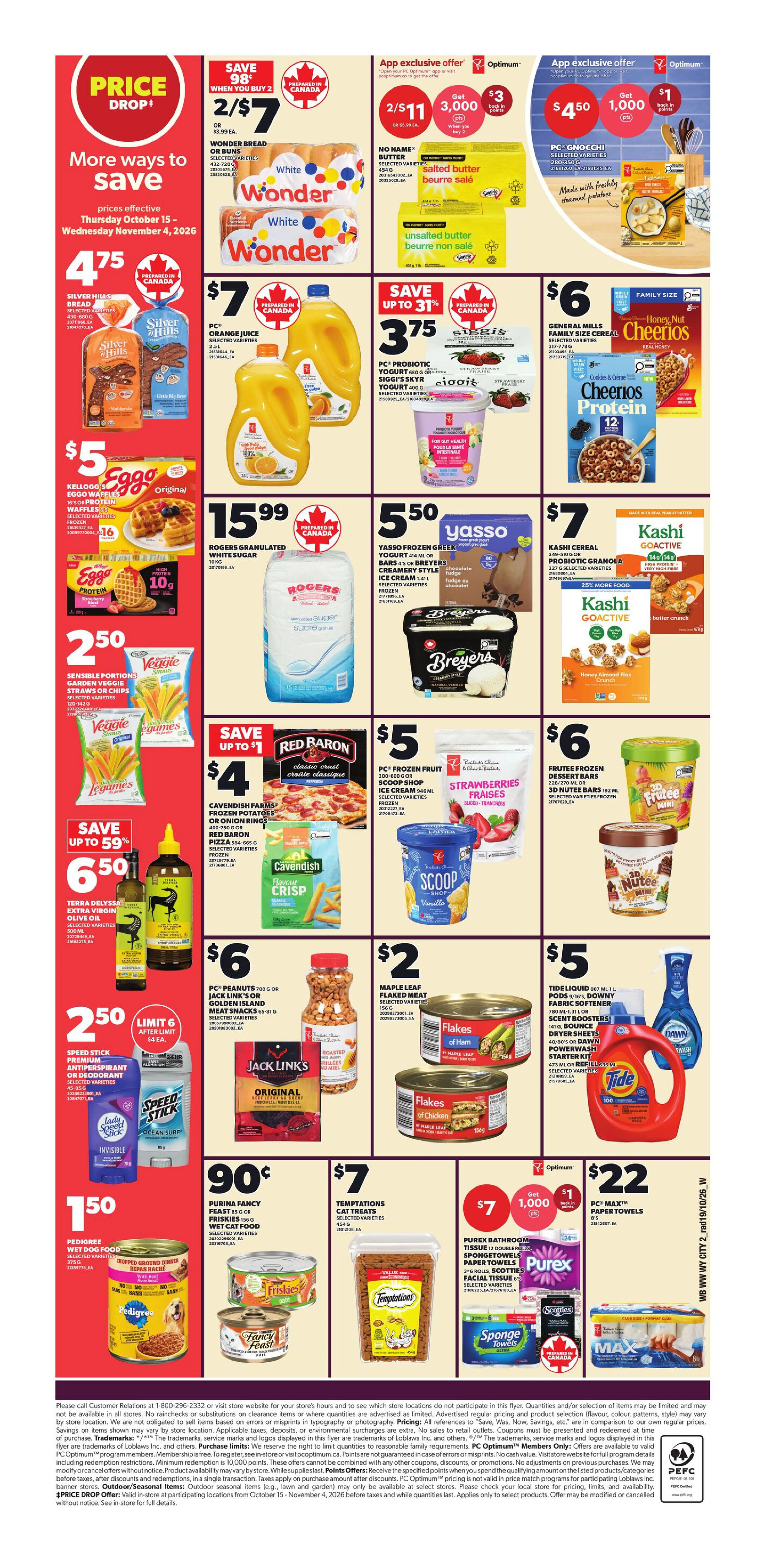 Loblaws City Market Weekly Flyer - Valid Thursday, October 22 - Wednesday, October 28 - Page 2