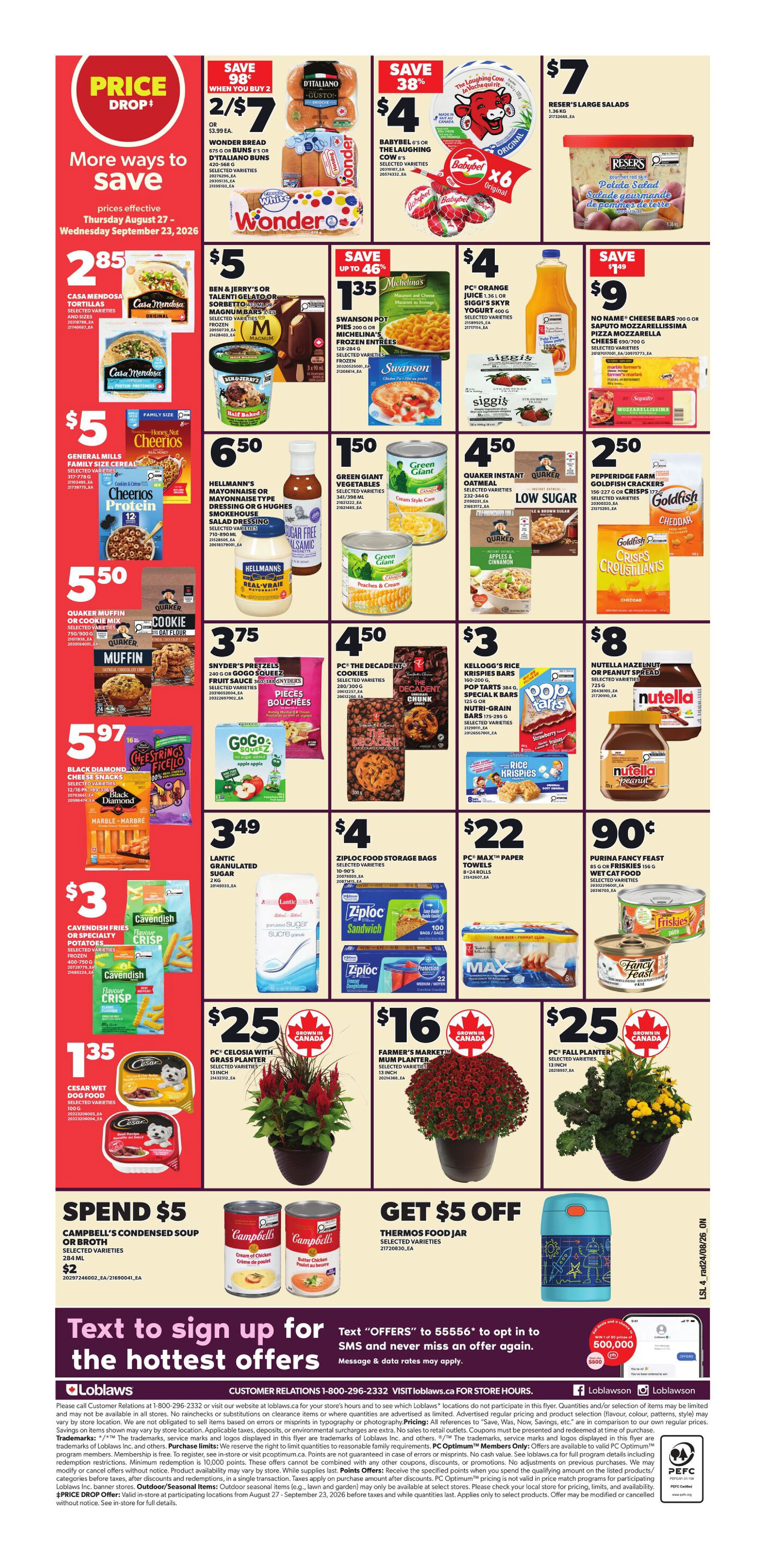 Loblaws Ontario Weekly Flyer - Valid Thursday, August 27 - Wednesday, September 02 - Page 2