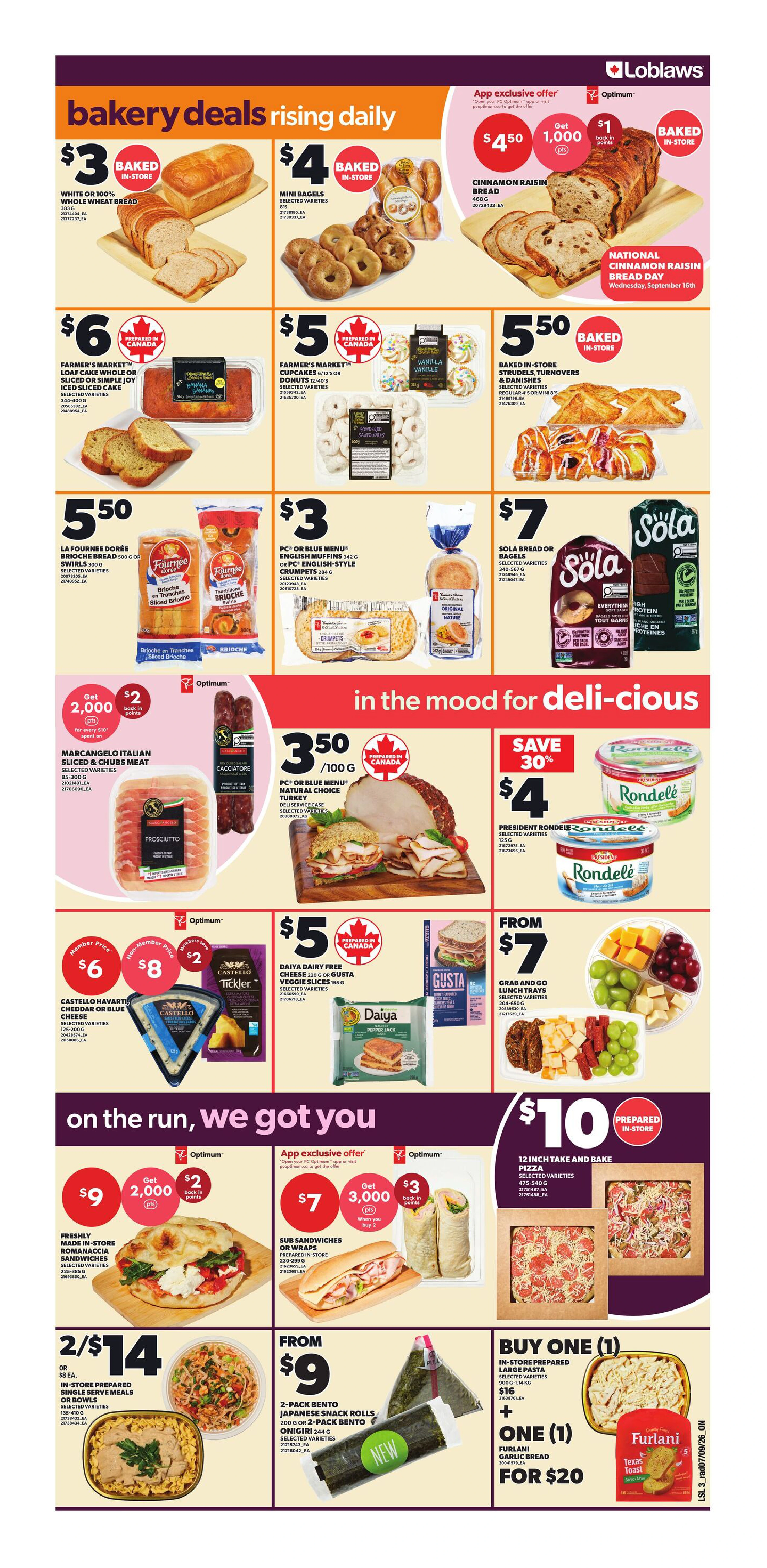 Loblaws Ontario Weekly Flyer - Valid Thursday, September 10 - Wednesday, September 16 - Page 4