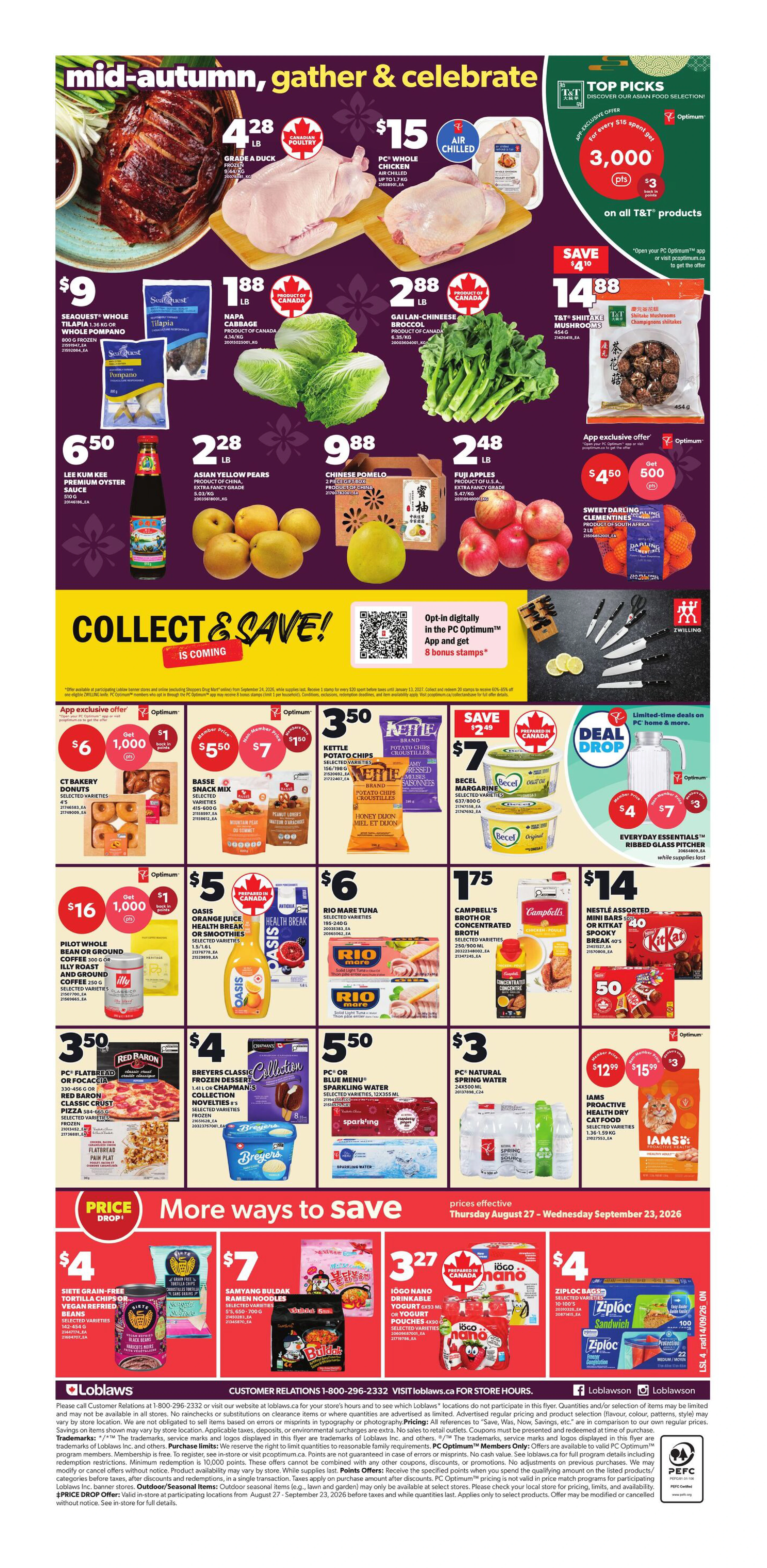 Loblaws Ontario Weekly Flyer - Valid Thursday, September 17 - Wednesday, September 23 - Page 2