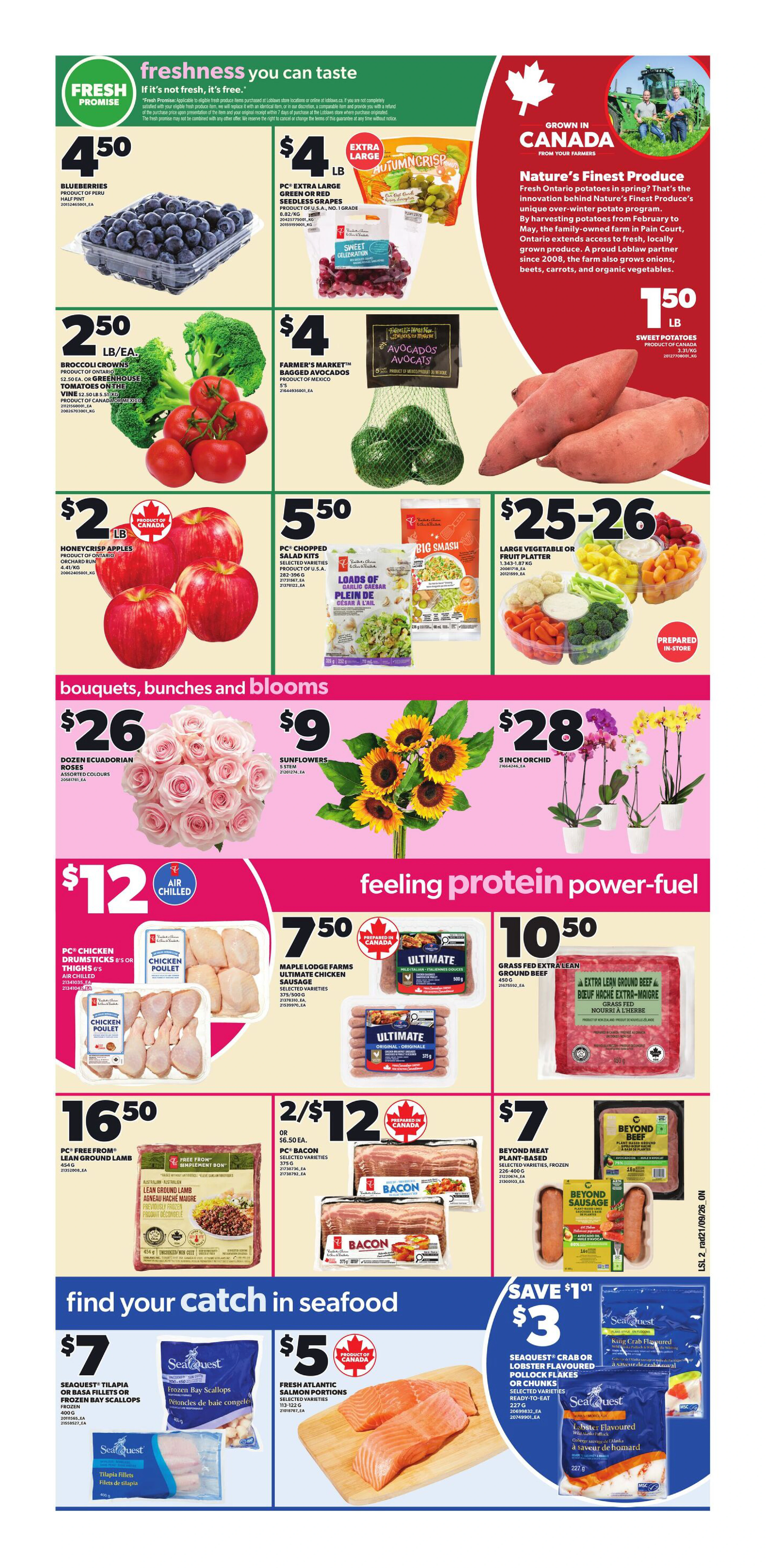 Loblaws Ontario Weekly Flyer - Valid Thursday, September 24 - Wednesday, September 30 - Page 3