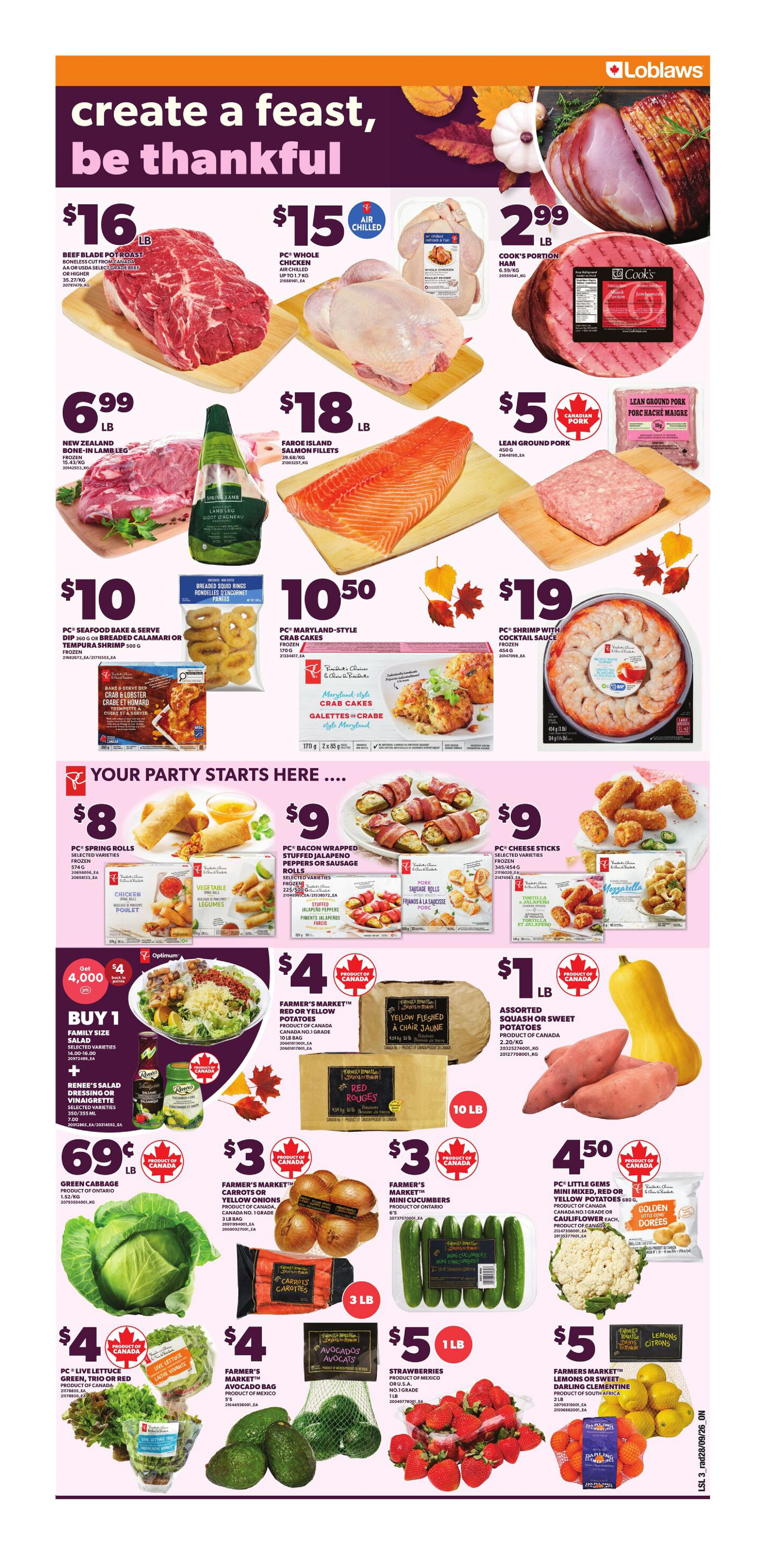 Loblaws Ontario Weekly Flyer - Valid Thursday, October 1 - Wednesday, October 7 - Page 4
