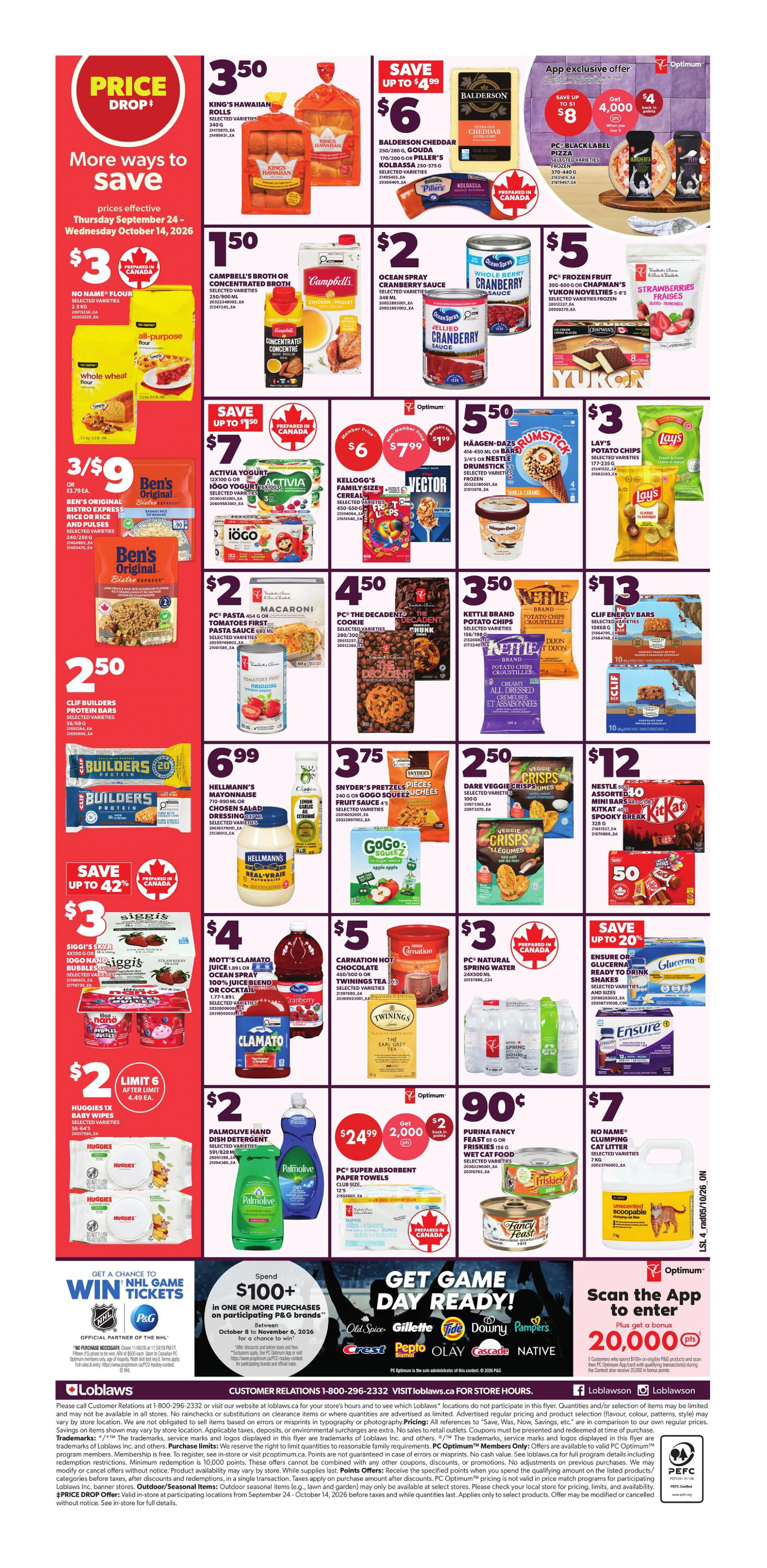 Loblaws Ontario Weekly Flyer - Valid Thursday, October 8 - Wednesday, October 14 - Page 2