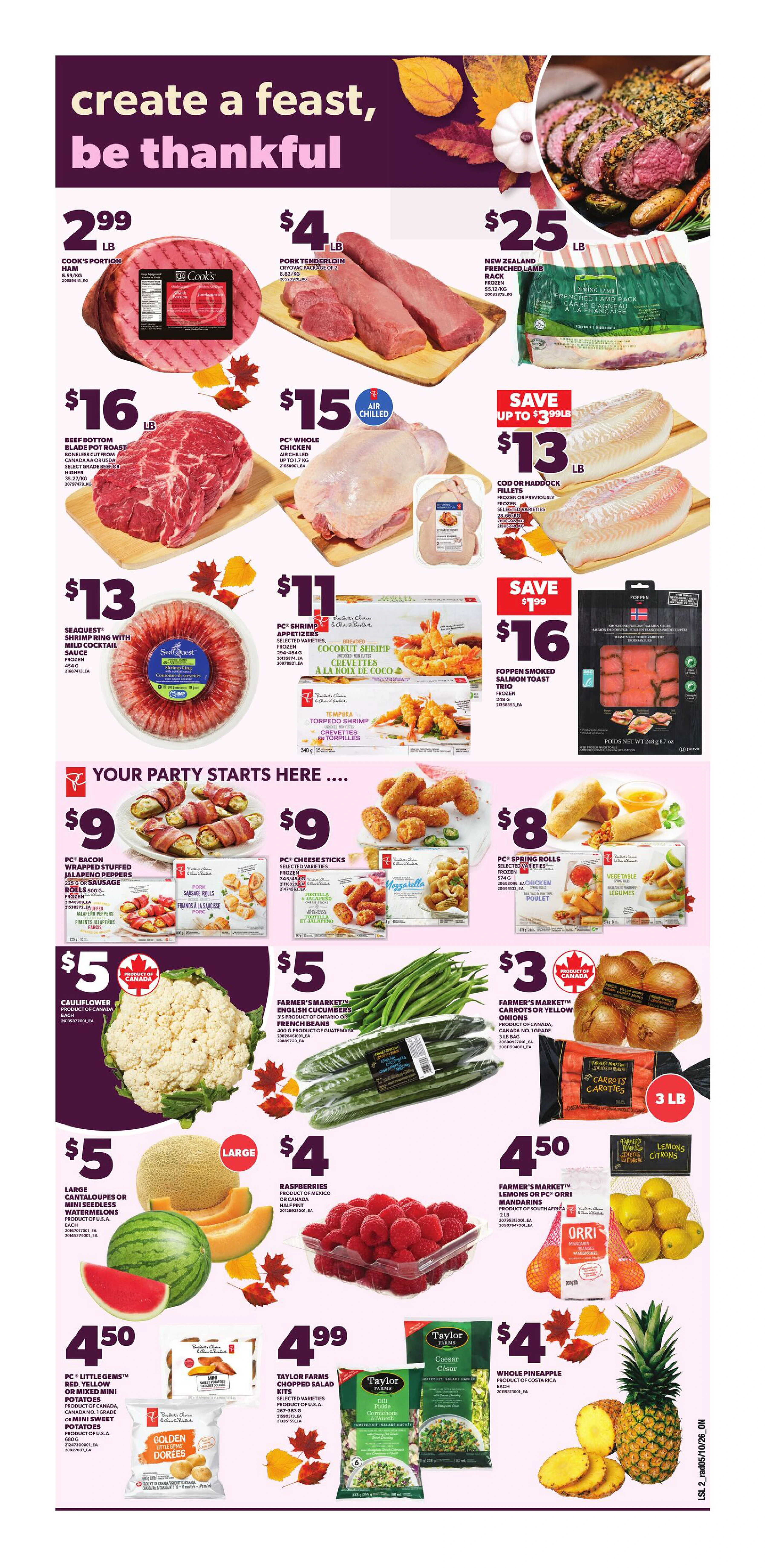 Loblaws Ontario Weekly Flyer - Valid Thursday, October 8 - Wednesday, October 14 - Page 3