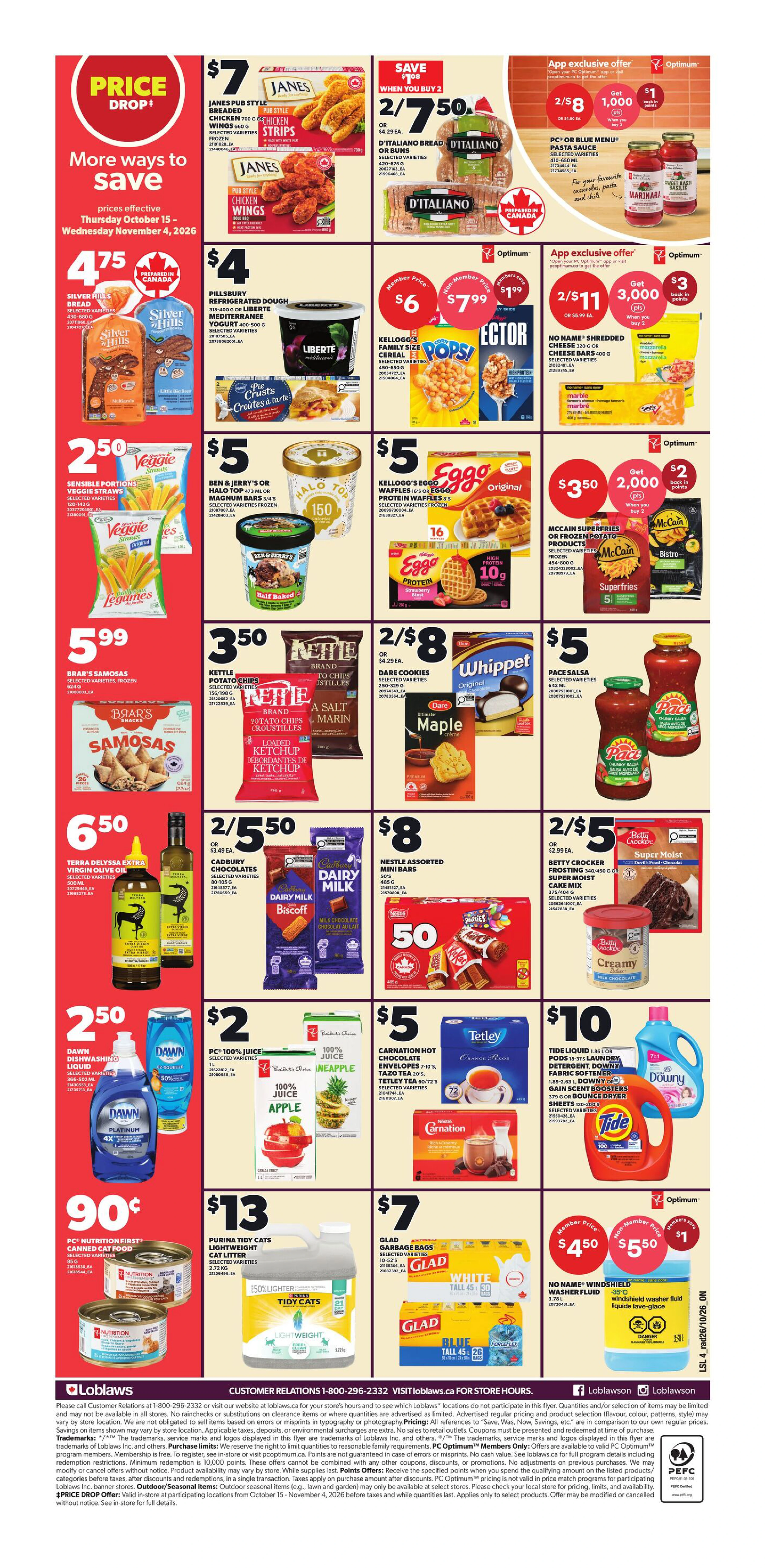 Loblaws Ontario Weekly Flyer - Valid Thursday, October 29 - Wednesday, November 04 - Page 2