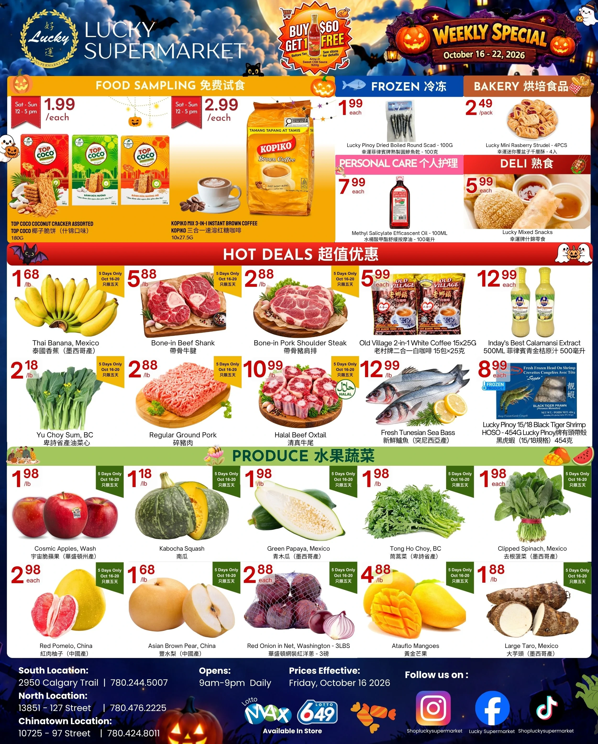 Lucky Supermarket Edmonton Weekly Flyer - Page 1