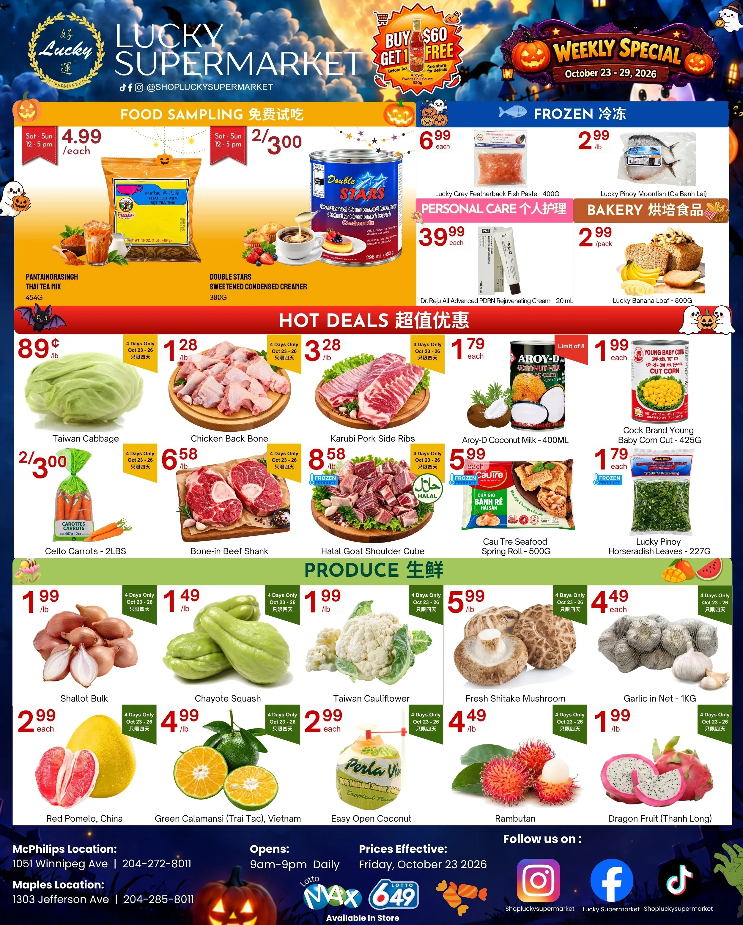 Lucky Supermarket Winnipeg Weekly Flyer - Page 1