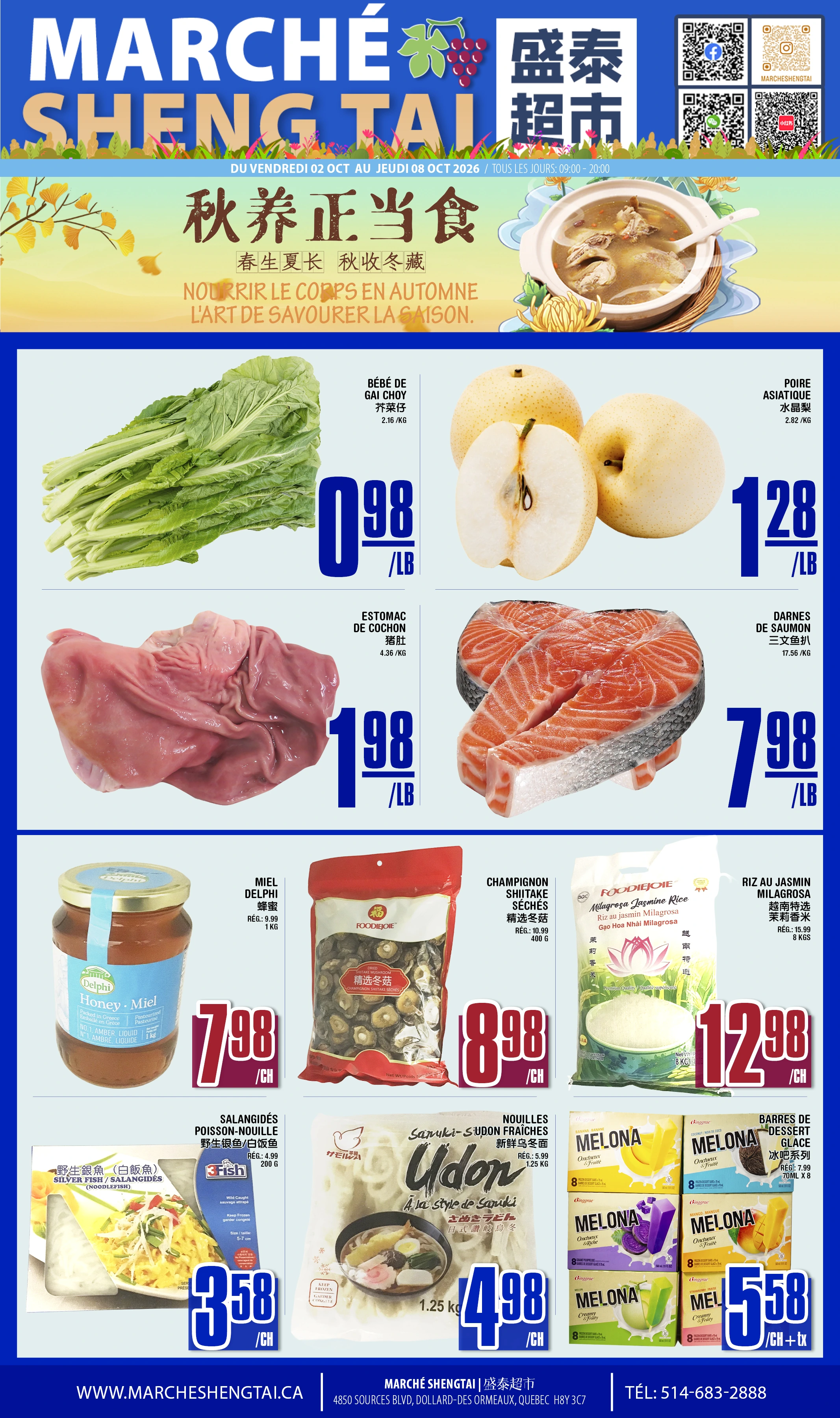 Marche Sheng Tai Quebec Weekly Flyer - Page 1