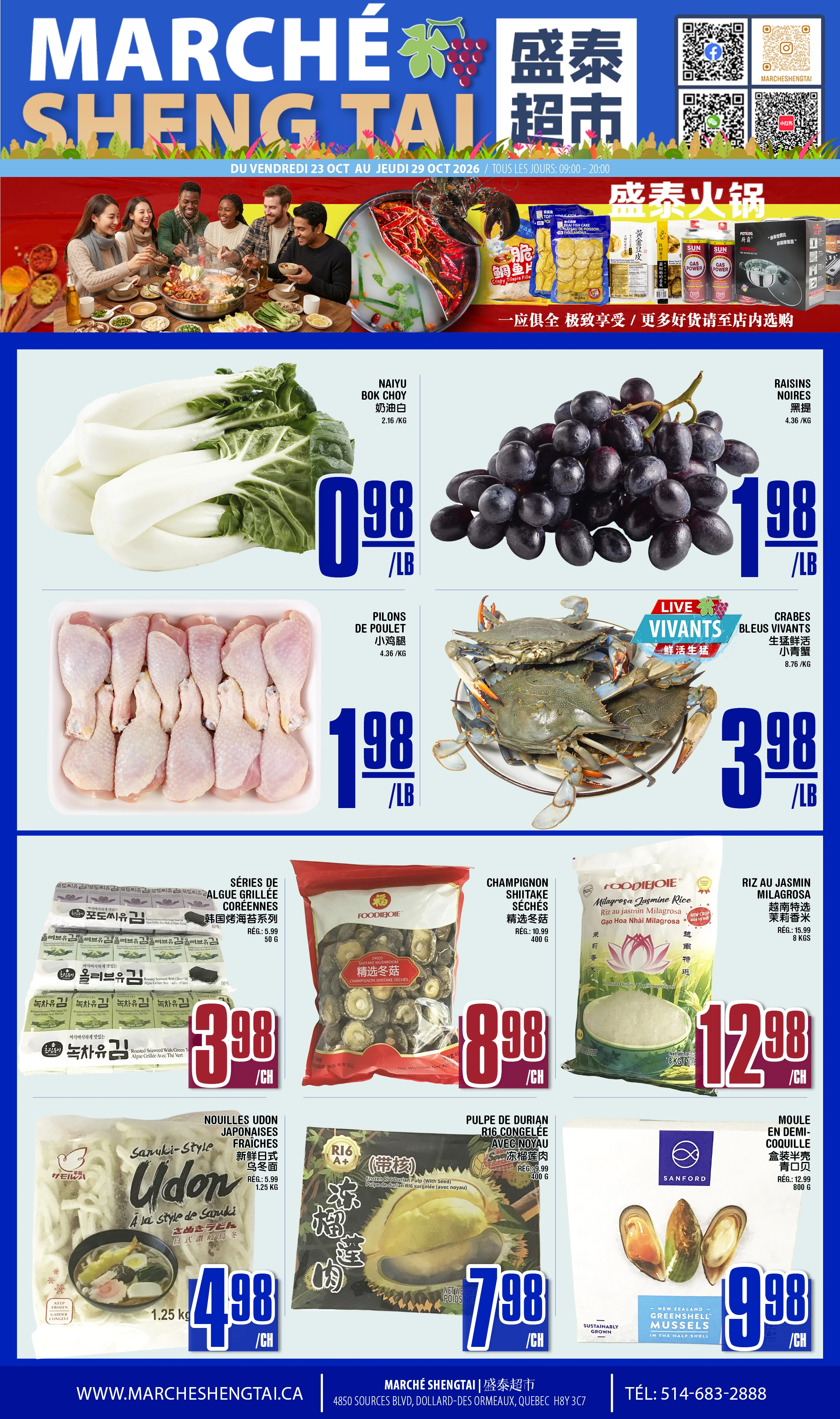 Marche Sheng Tai Quebec Weekly Flyer - Page 1