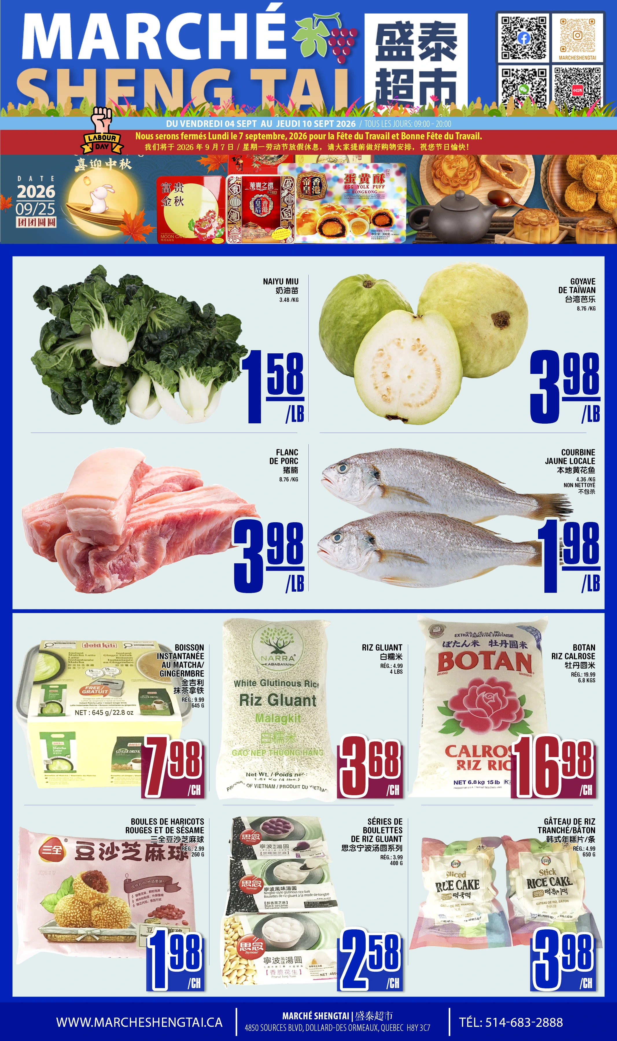 Marche Sheng Tai Quebec Weekly Flyer - Page 1