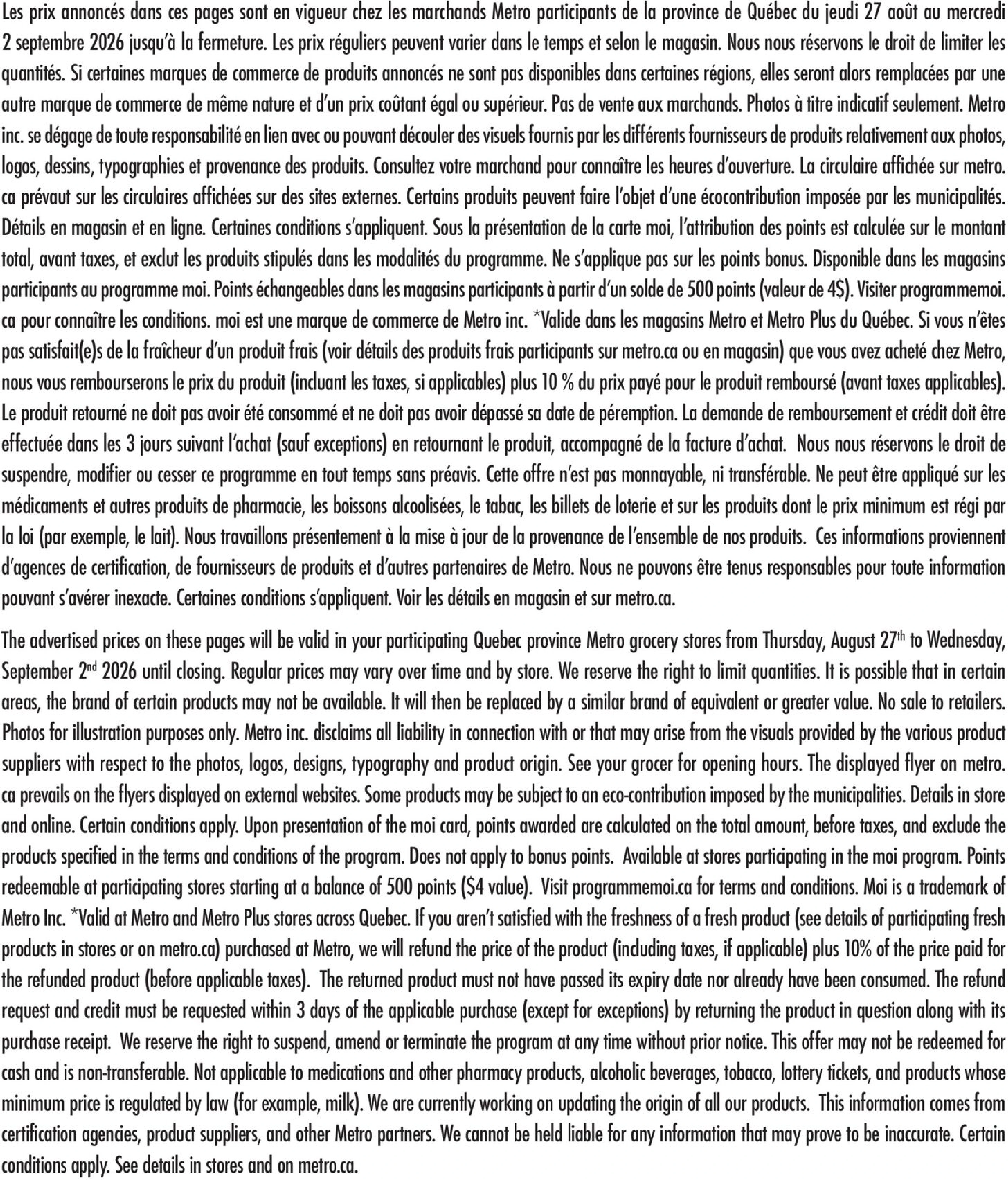 Metro Quebec Circulaire NAT (QC) CL - Page 20