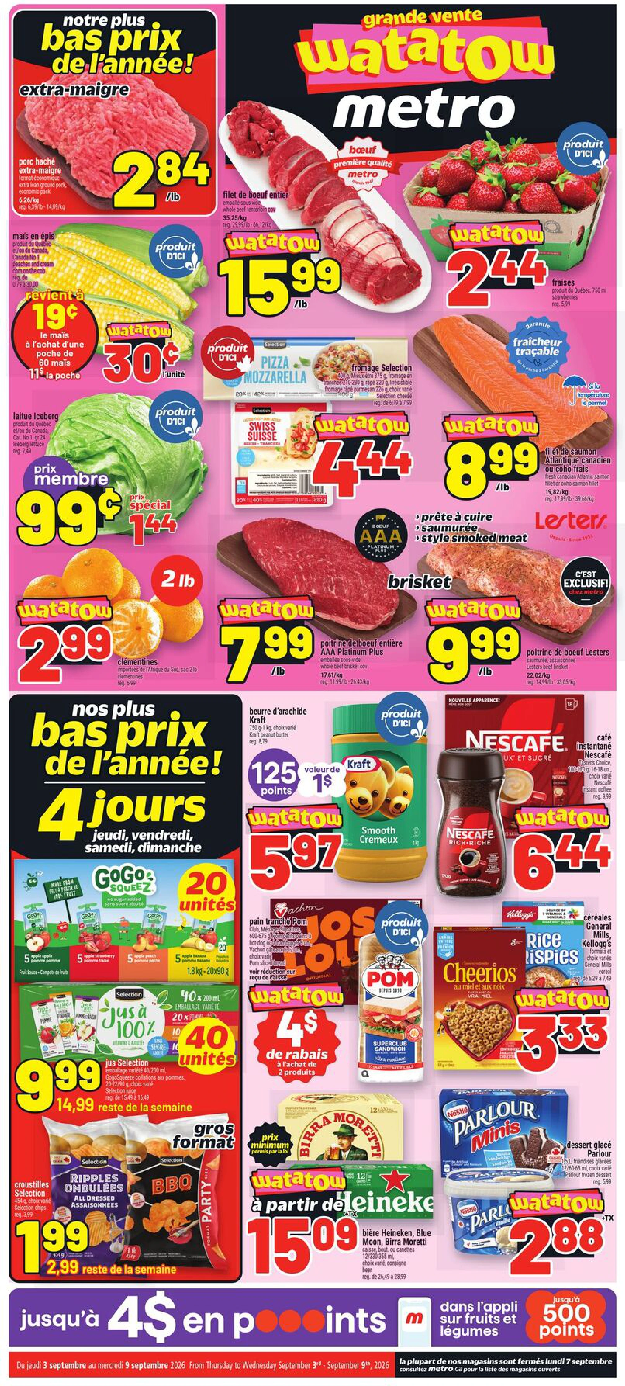 Metro Quebec Circulaire NAT (QC) - Page 1