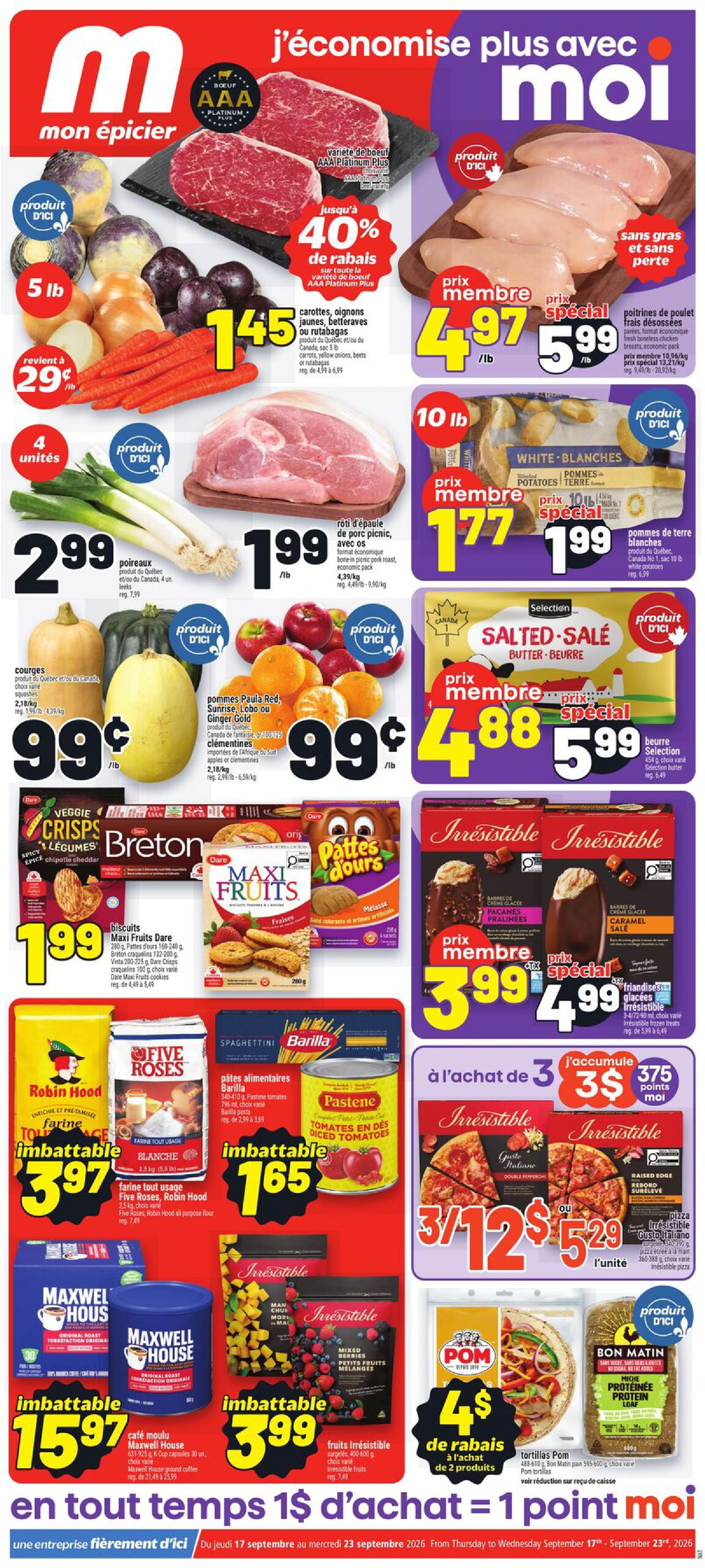 Metro Quebec Circulaire NAT (QC) - Page 1
