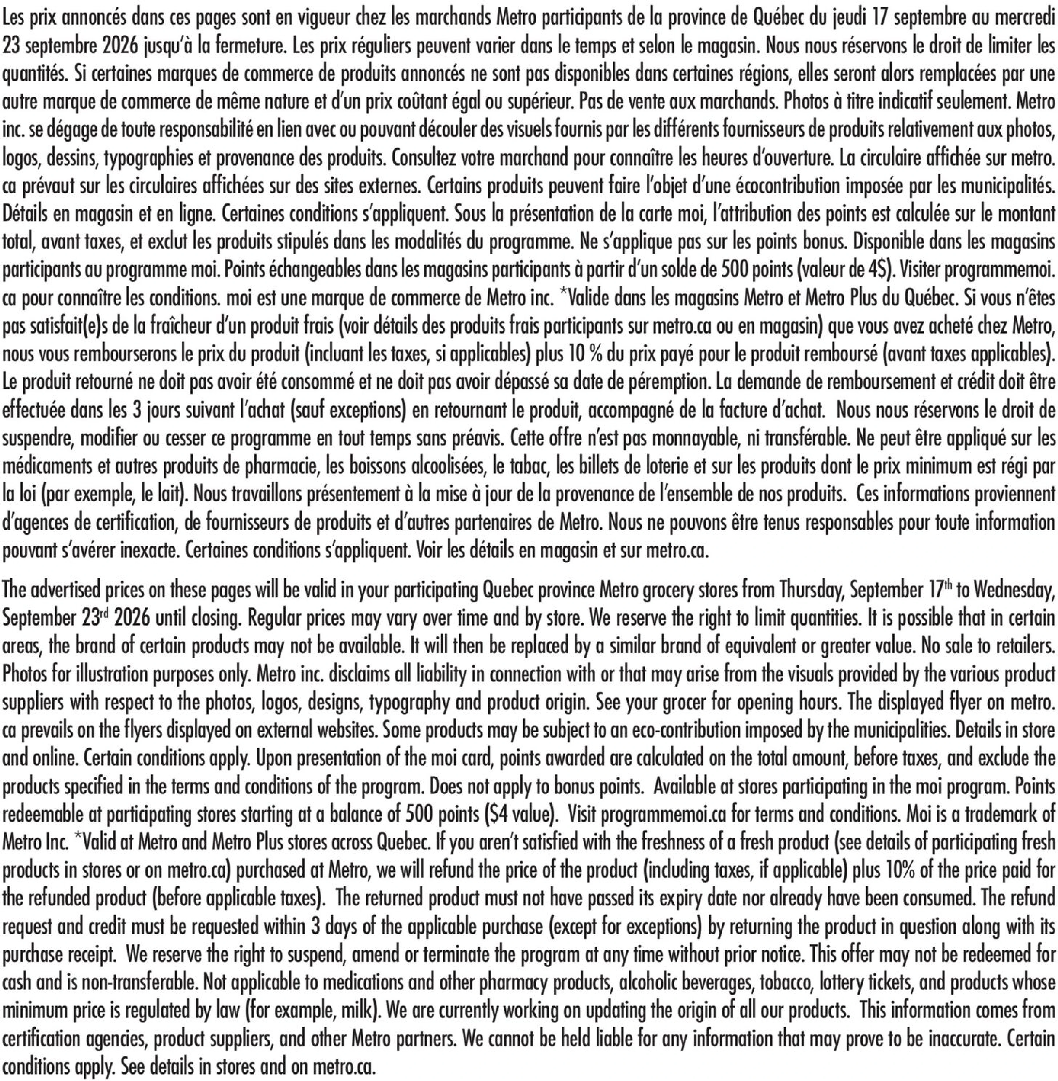 Metro Quebec Circulaire NAT (QC) - Page 24