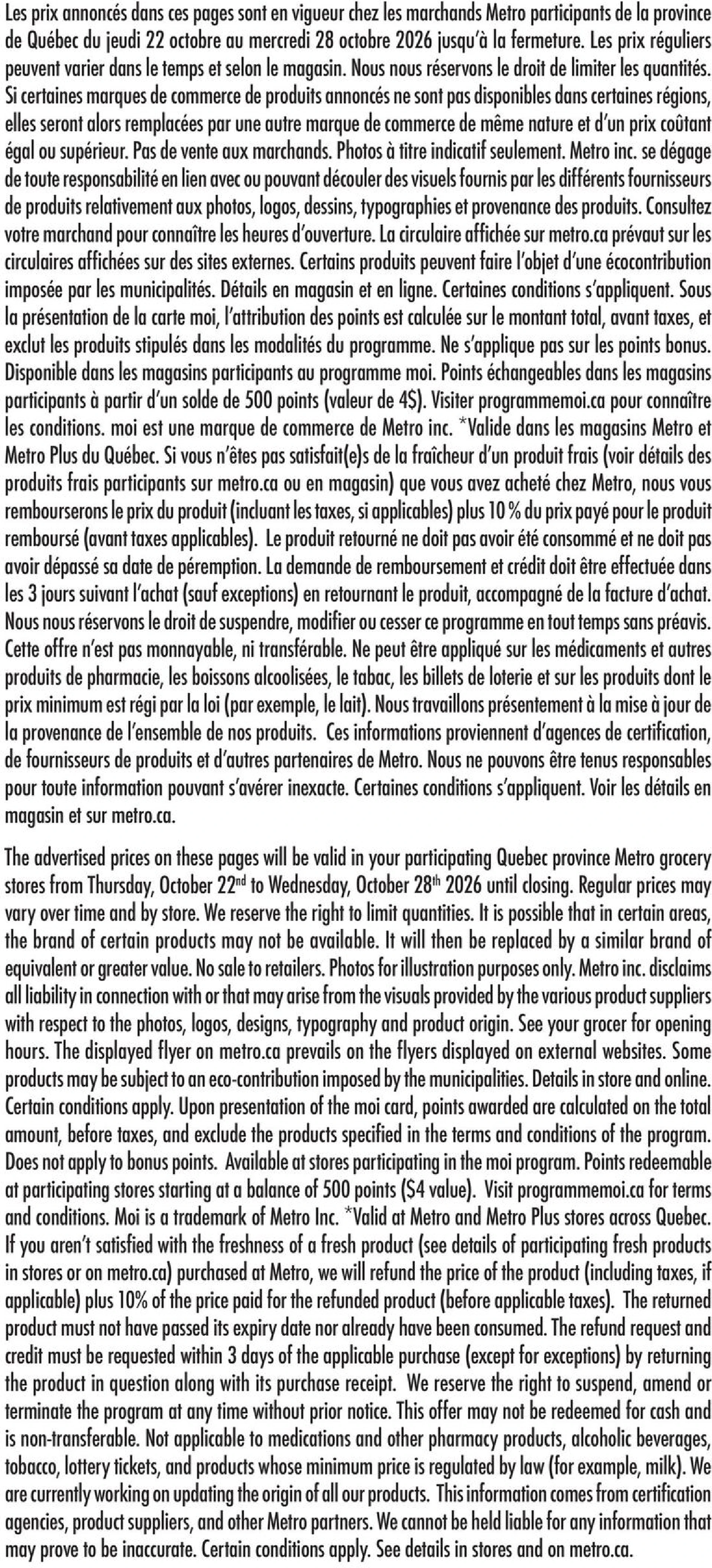 Metro Quebec Circulaire NAT (QC) - Page 20