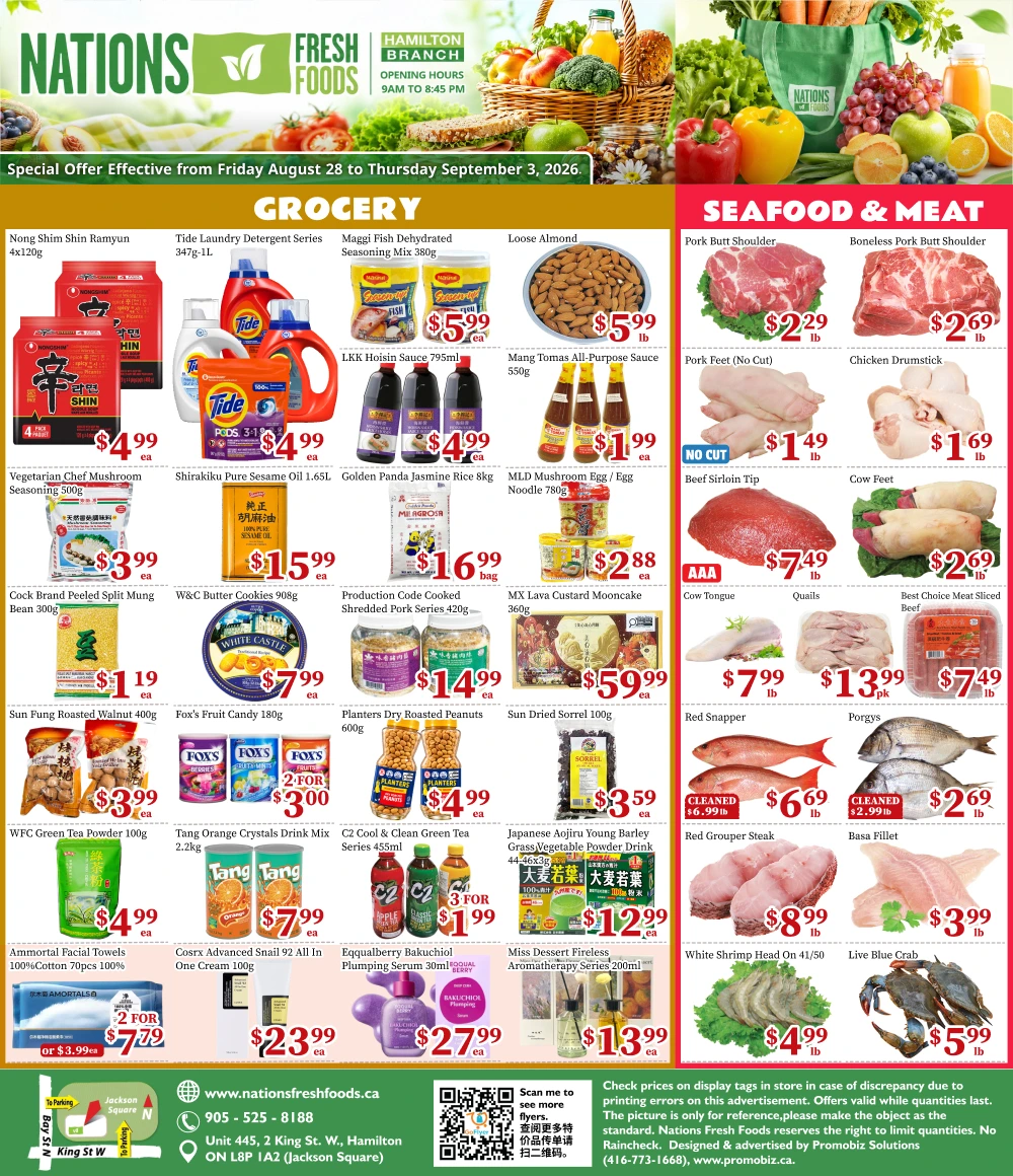Nations Fresh Foods Hamilton Weekly Flyer - Page 1